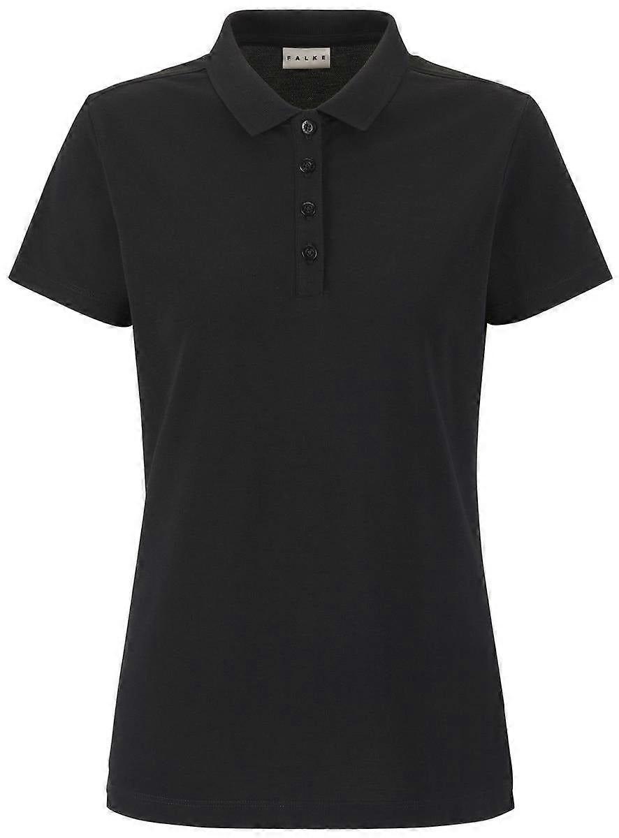 Polo Pima Piqué Falke - Noir