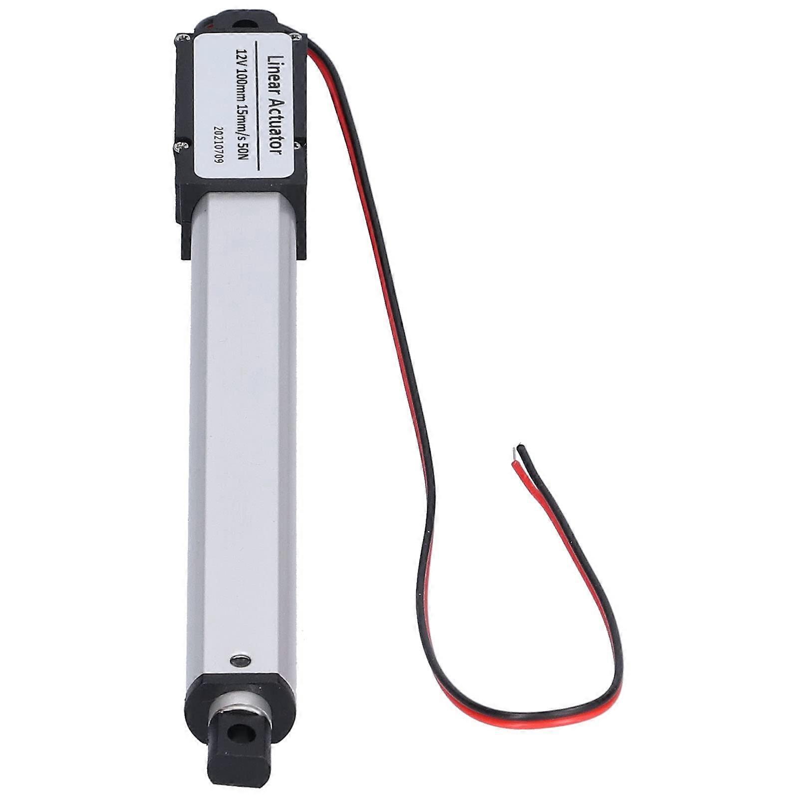 Electric Linear Actuator Low Noise 100mm Stroke 50N 15mm/s Internal Limit Switch