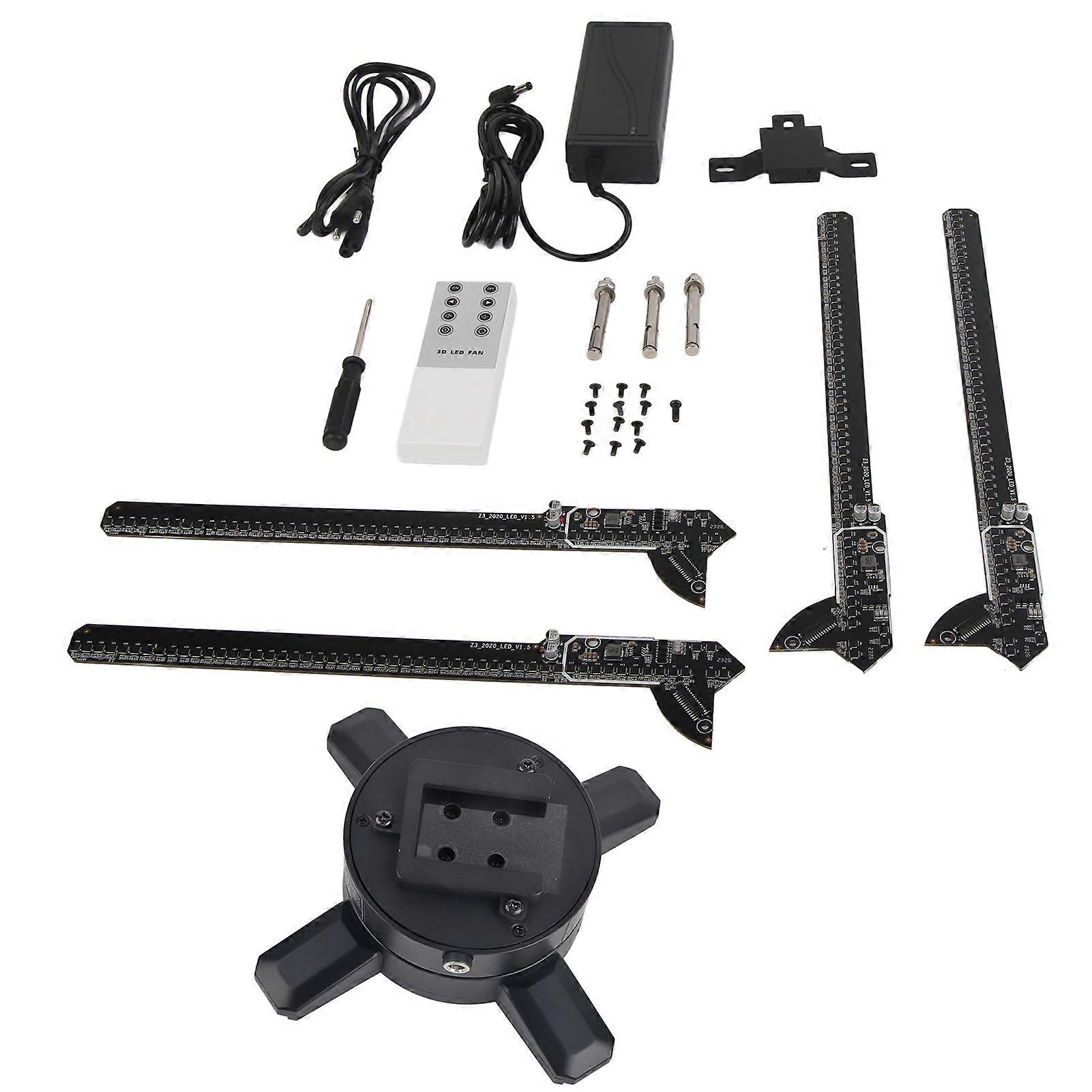 LED Holographic Projector 1080P 3D Hologram Player 65CM Large Display APP Control 100‑240V