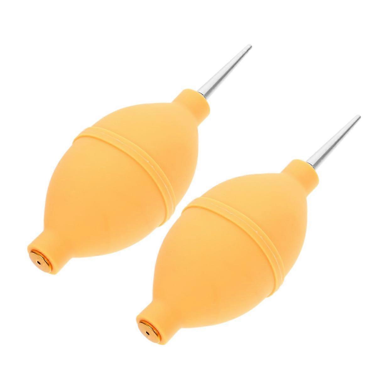 2 pieces of air blowers for camera lenses and keyboards, effective cleaning tool for sensitive surfaces, adjustable for DSLR cameras and keyboards.