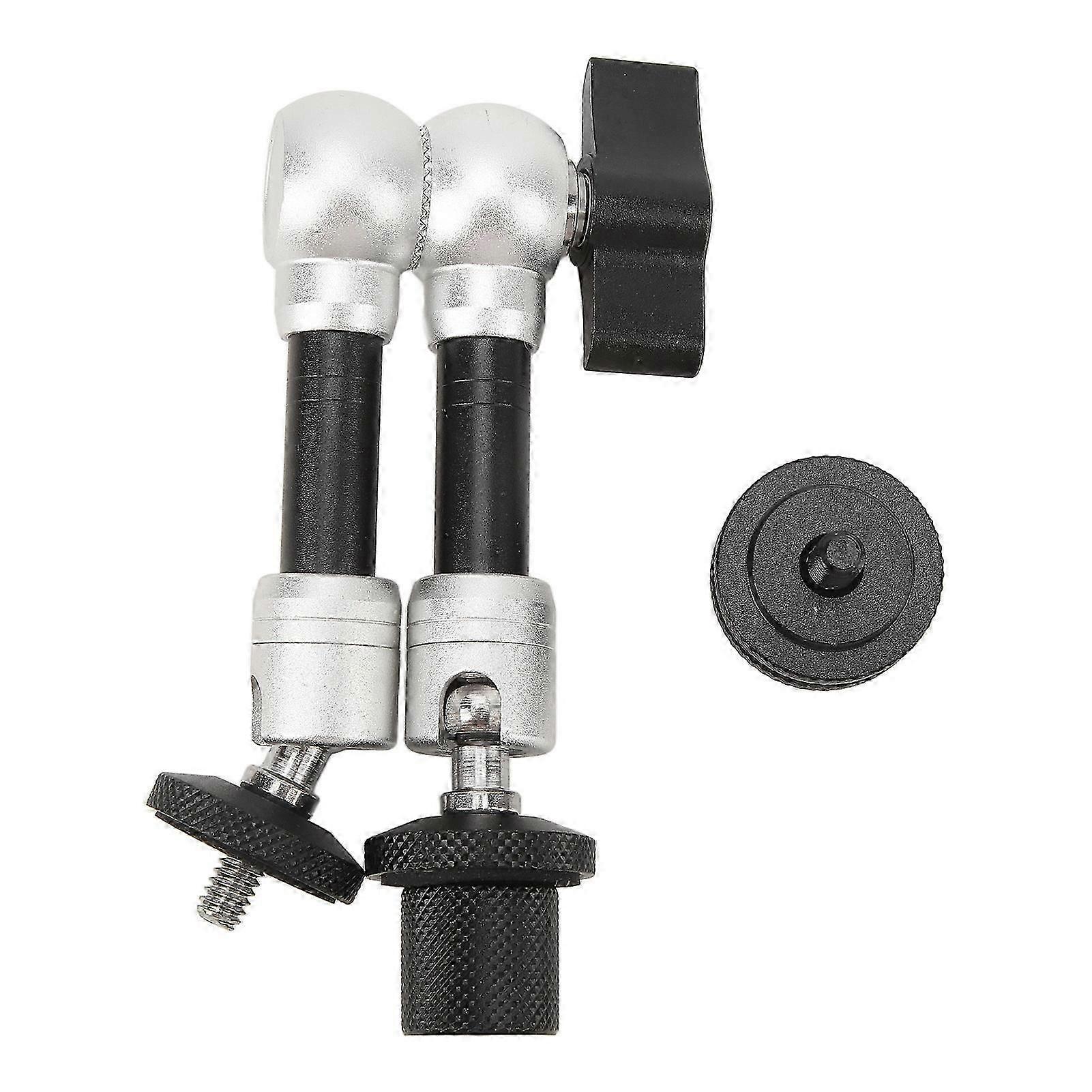 Articulating Friction Arm 8 Inch Universal Adjustable Camera Rotating Arm Mount with 1/4 Inch Screw for Monitor LED Flash Light Camera Cage