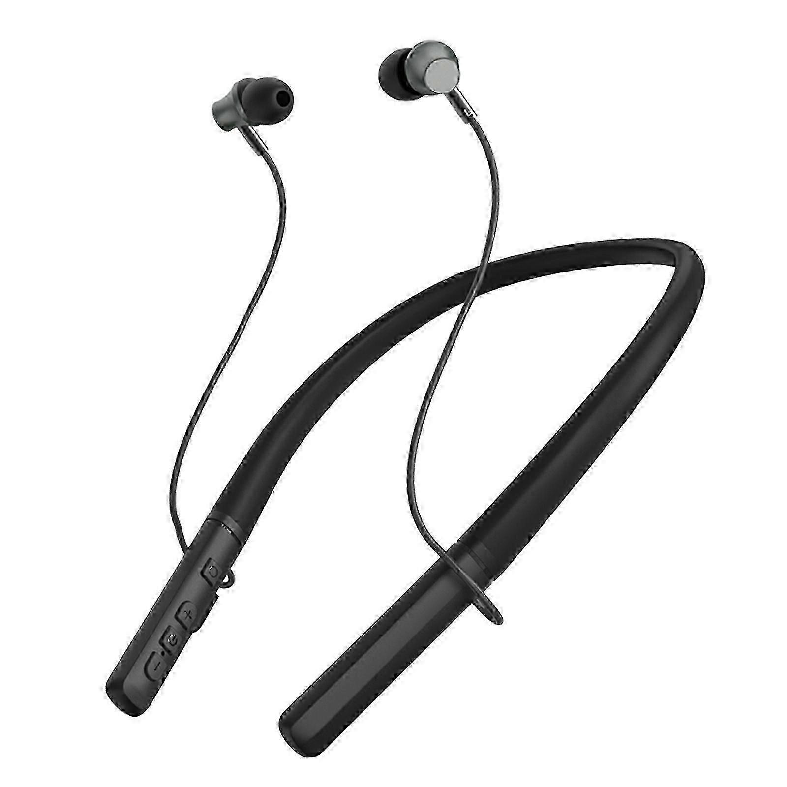 2-in-1 Bluetooth Neckband Headset with Hearing Aid Function 16-Channel Noise Reduction and 5-Level Volume Control