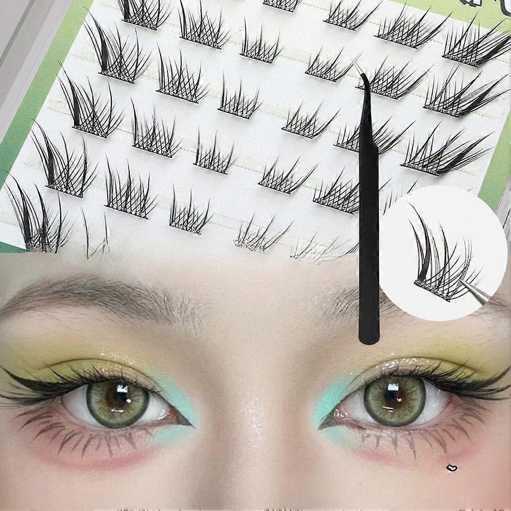 Gluefree Cluster Lashes Extensions Self-adhesive False Eyelashes Natural Single