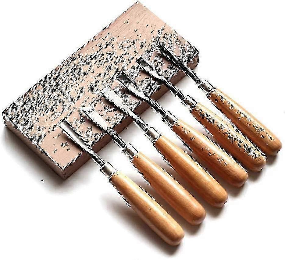 6-Piece Wood Carving Chisel Set - Precision Tools for UK Craftsmanship