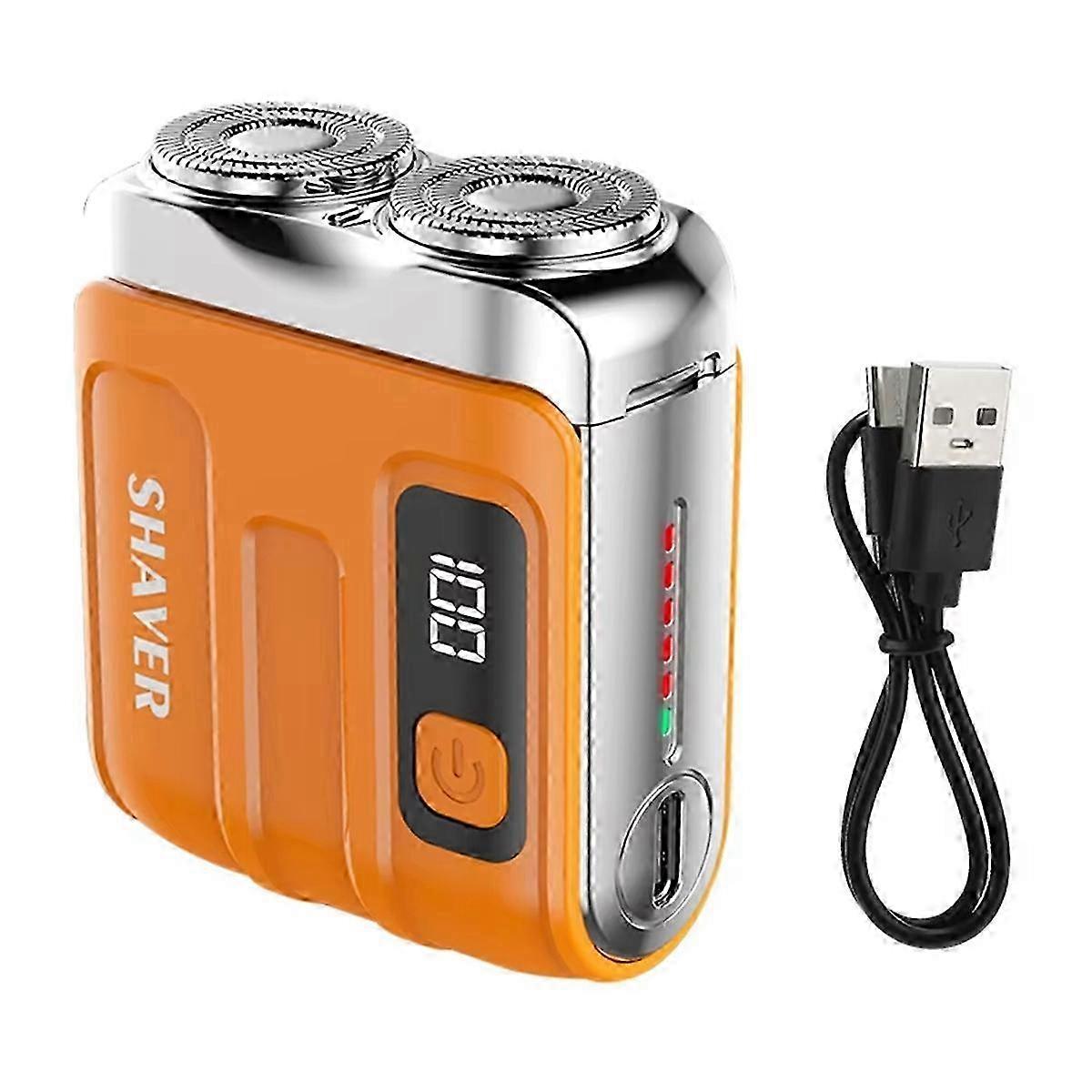 suitable for electric smart shaver, portable mini rechargeable shaver with digital display, powerful men's gift