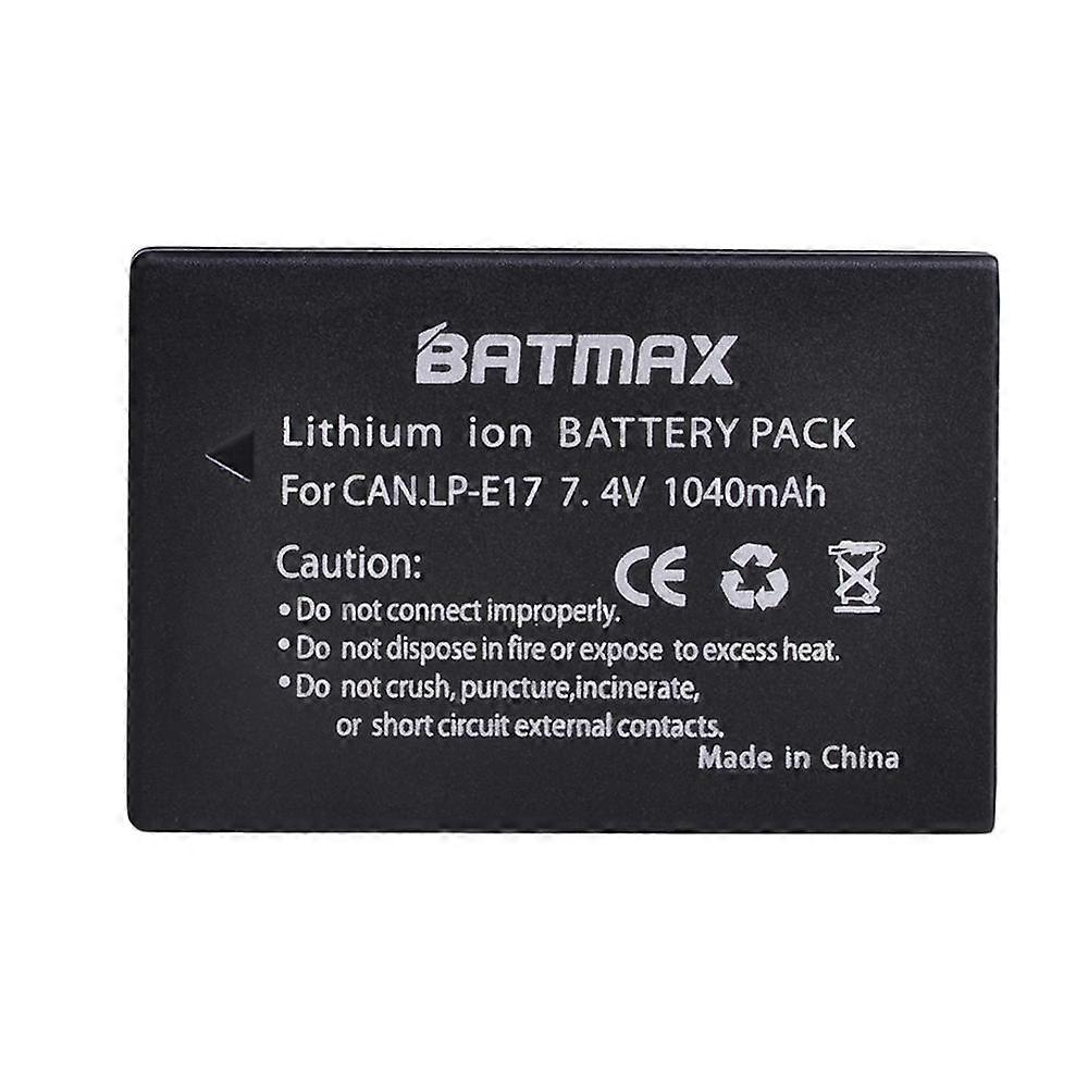 Batmax LP-E17 LPE17 LP E17 Camera Battery+LED Dual USB Charger for Canon EOS R8 RP R50 200D 250D M3
