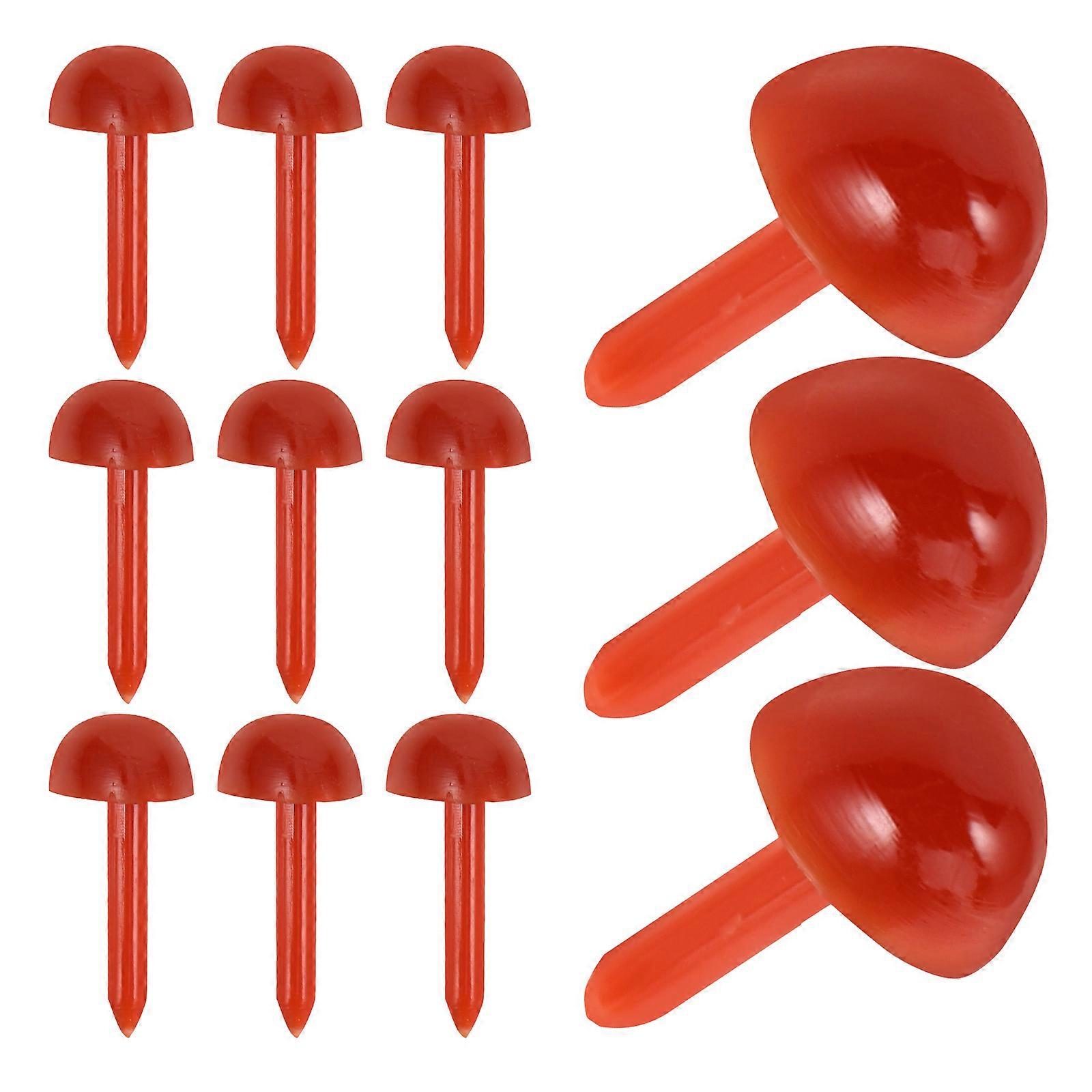 Coffee Colored Plastic and Silicone Doll Noses for Crochet Animals and Stuffed Toys Decor Accessories 200pcs Mini Size