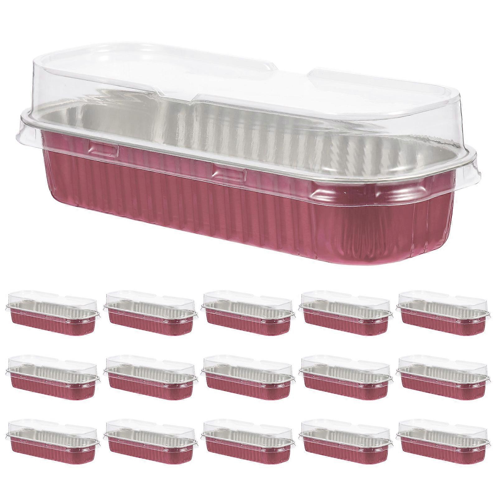 Pink Aluminum Foil Cake Box for Home Use Lovely and Multi Function Bakery Container 30Pcs