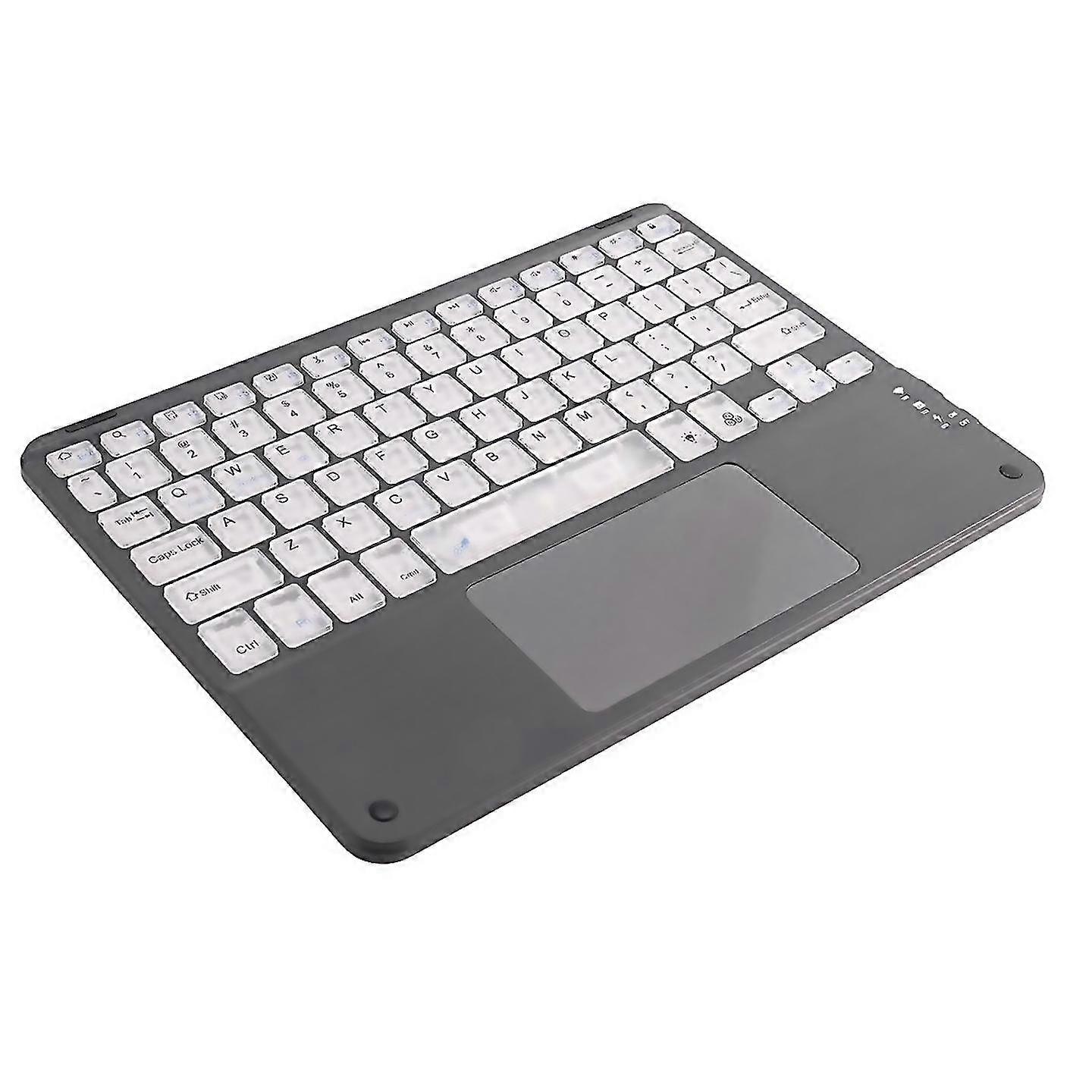 For 10inch Backlit Bluetooth Keyboard Suitable For Tablet Laptops Black