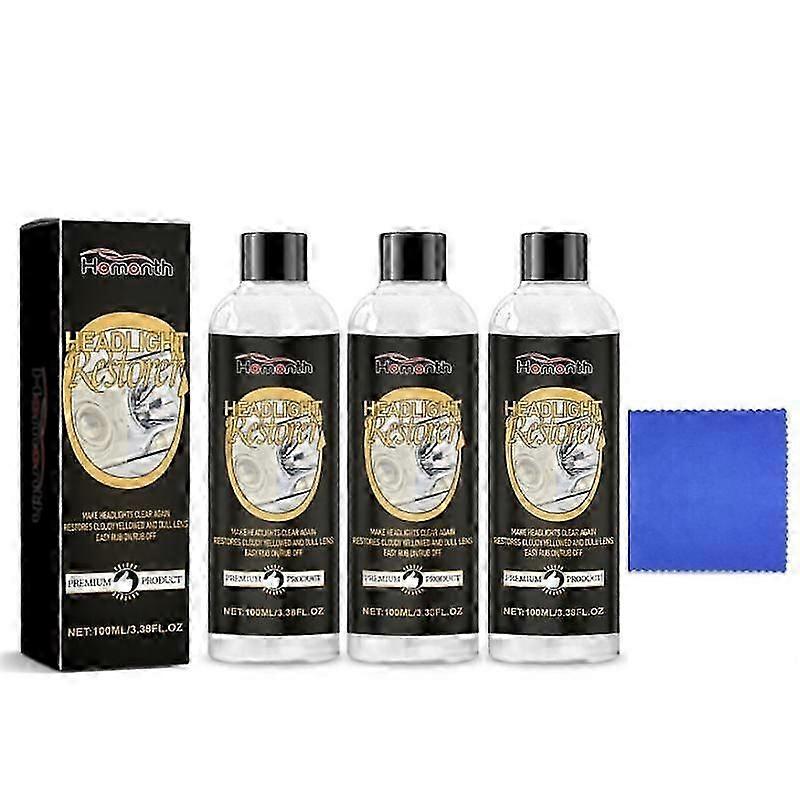 Car Headlight Restoration Fluid Automotive Headlight Oxidation Yellowing Scratches Blurring Enhancement Crystal Plating Coating