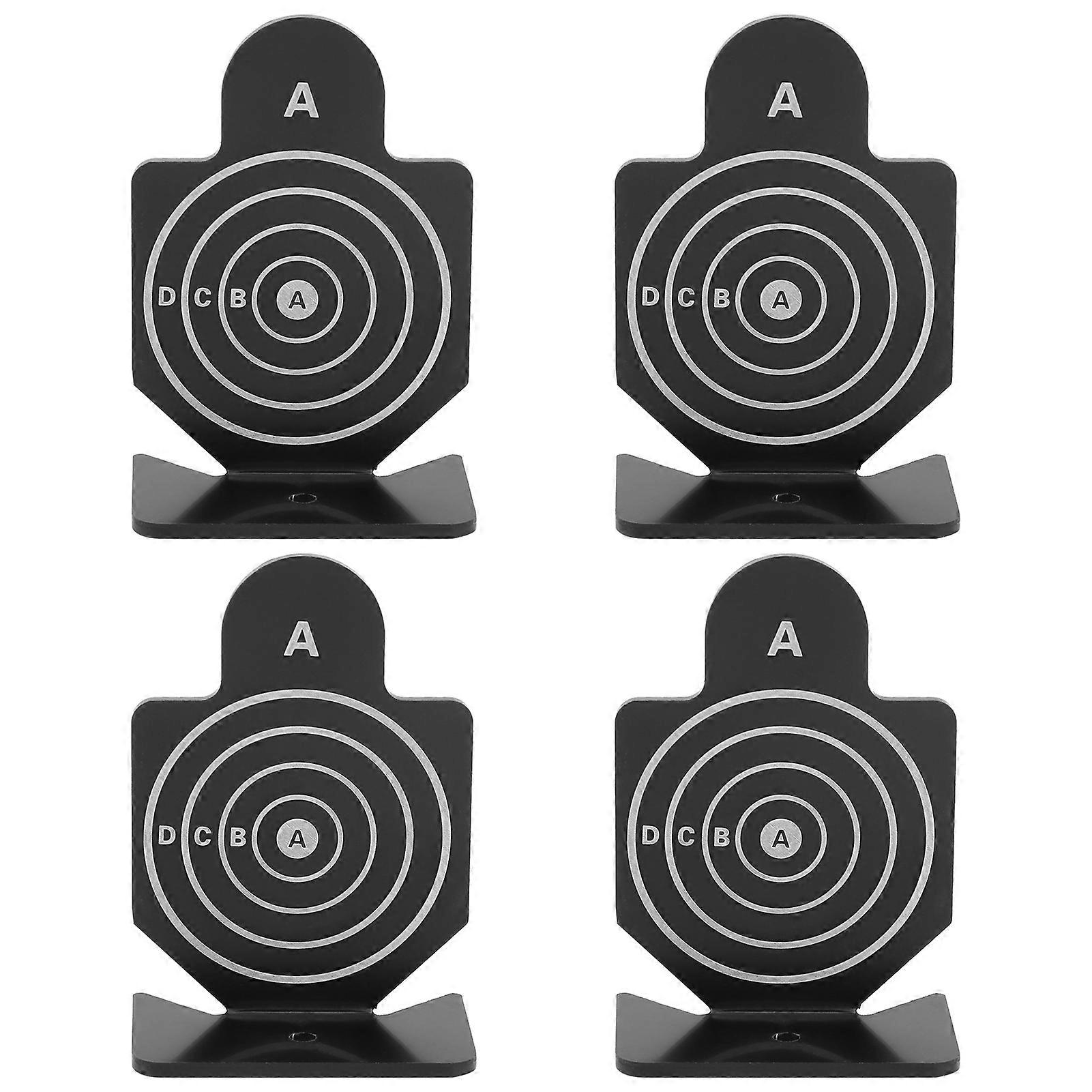 4Pcs Shooting Target Aluminium Alloy Shoot Range Trian Stand Indoor Entertainment