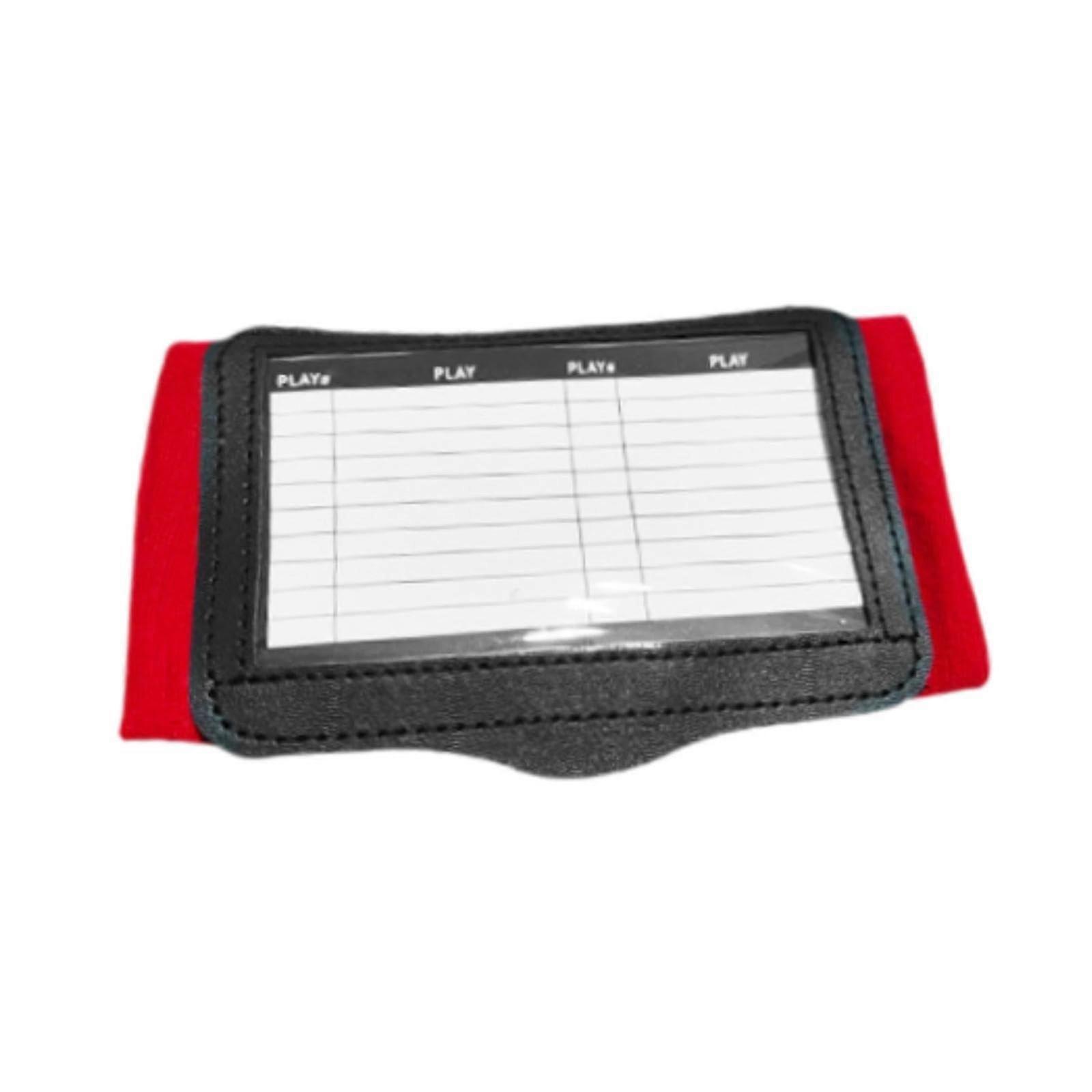 Playbook Wristband Armband with Viewing Window for Coaches - Football, Hockey, Rugby, Adjustable Size, Durable Material