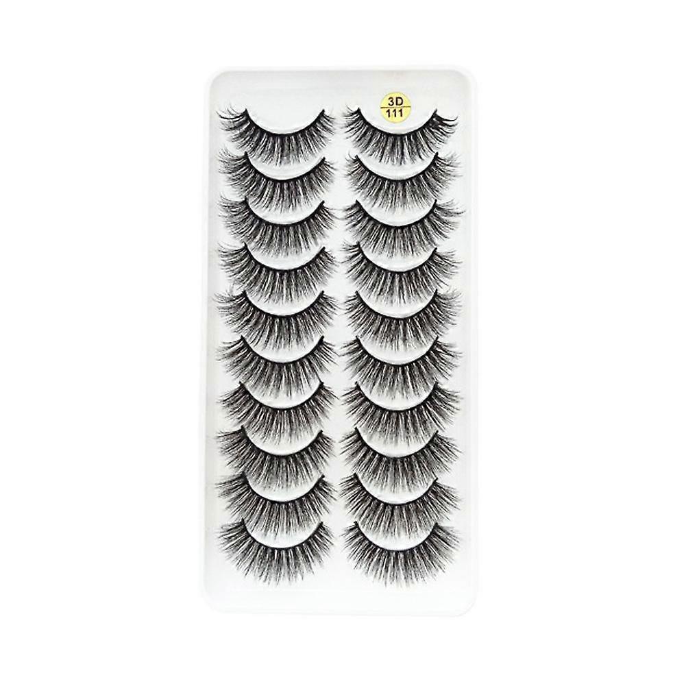 False Eyelashes for Natural Look, Easy Application & Reusable Design - 10 Pairs