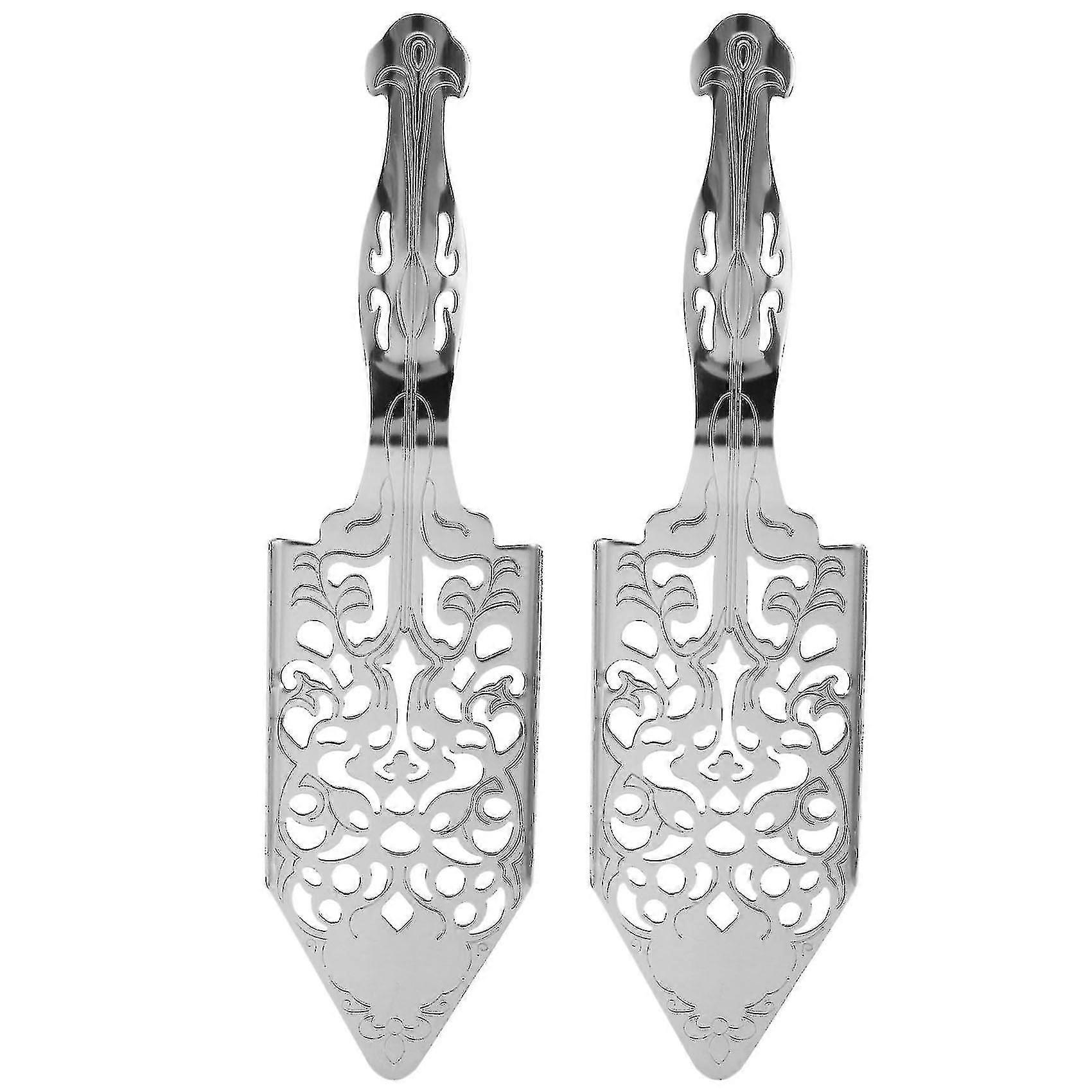 Absint cocktaillepels RVS gothic 2 stuks
