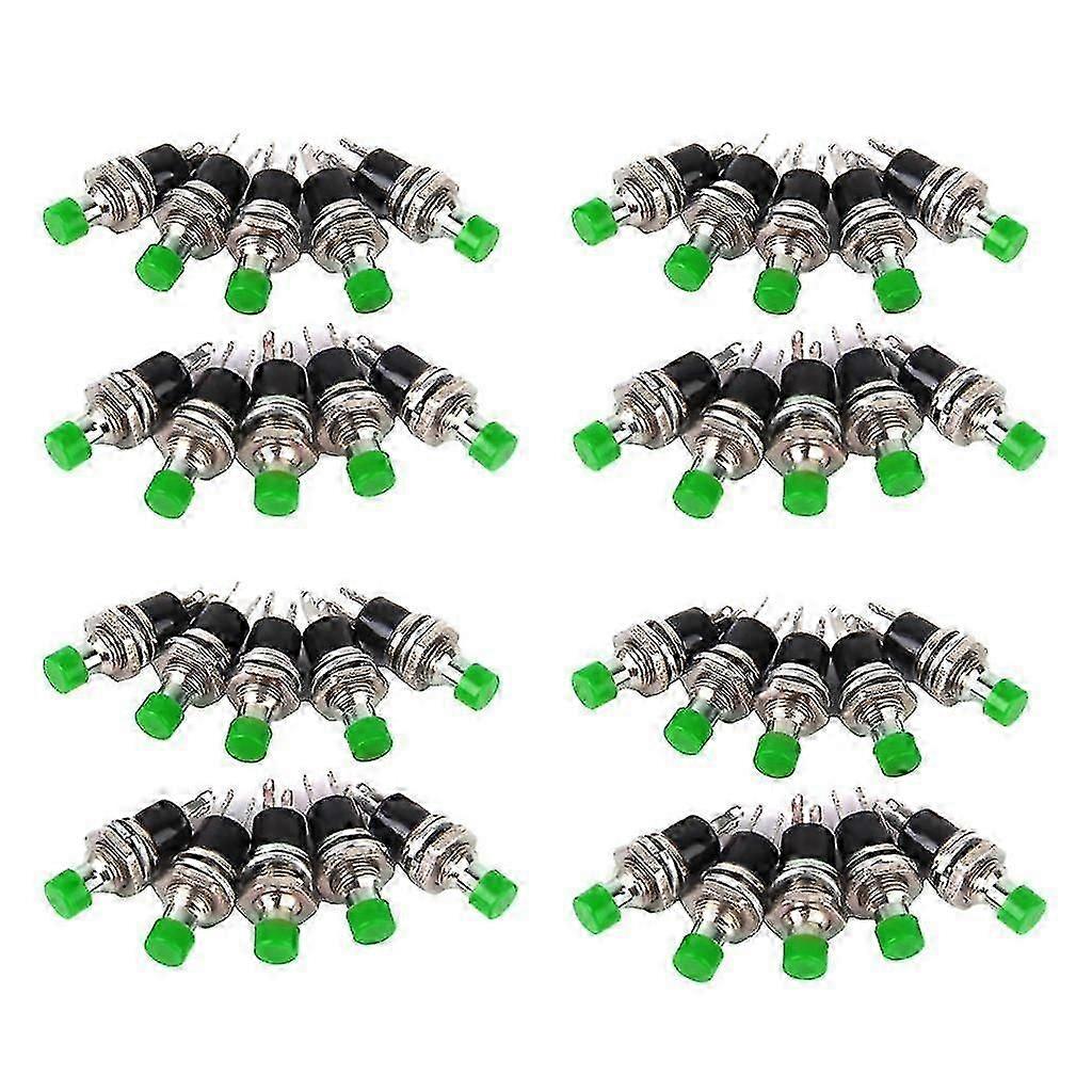 Mini Green Momentary Push Button Switch Ideal for Model Railway Enthusiasts