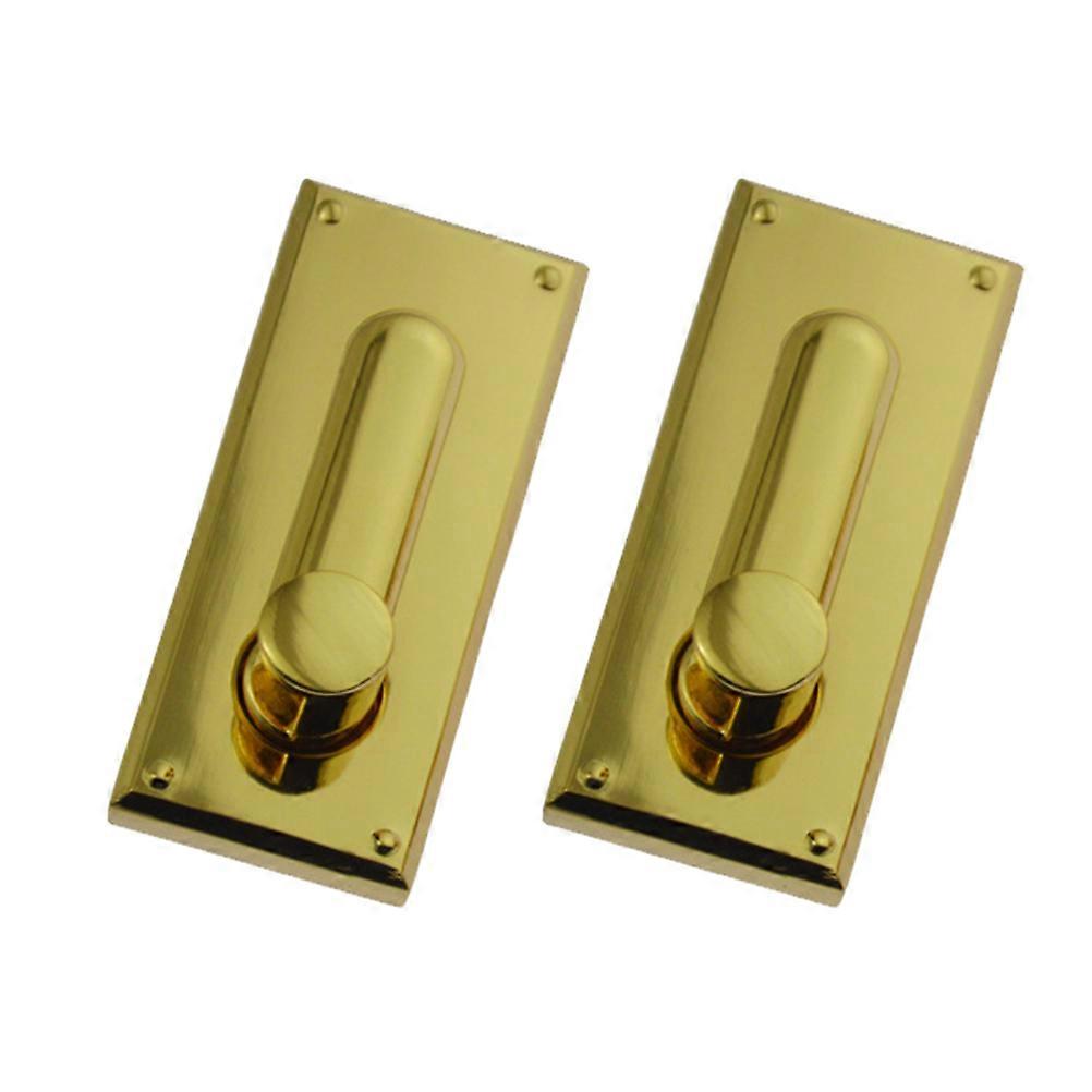 2PCS Handbag Suitcases Accessories High end Female Bag Lock Simple Rectangular Bag Buckle Zinc Alloy Bag Lock for Handbag Bag (Golden)Size L