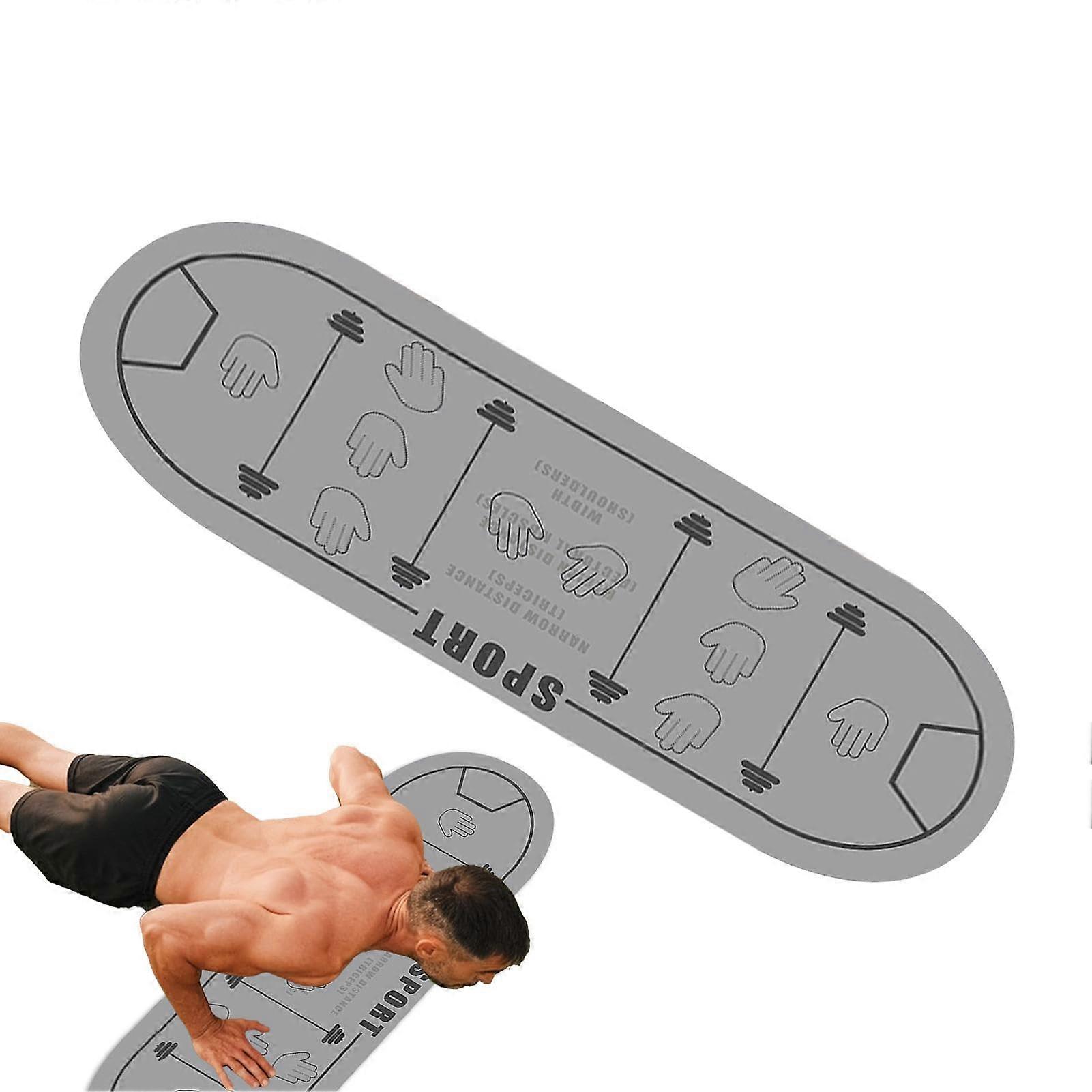 Strength Training Mat Alignment Markings, Portable Pilates And Floor Training Mat For Home Gym, 15.3 x 39.7 Inches