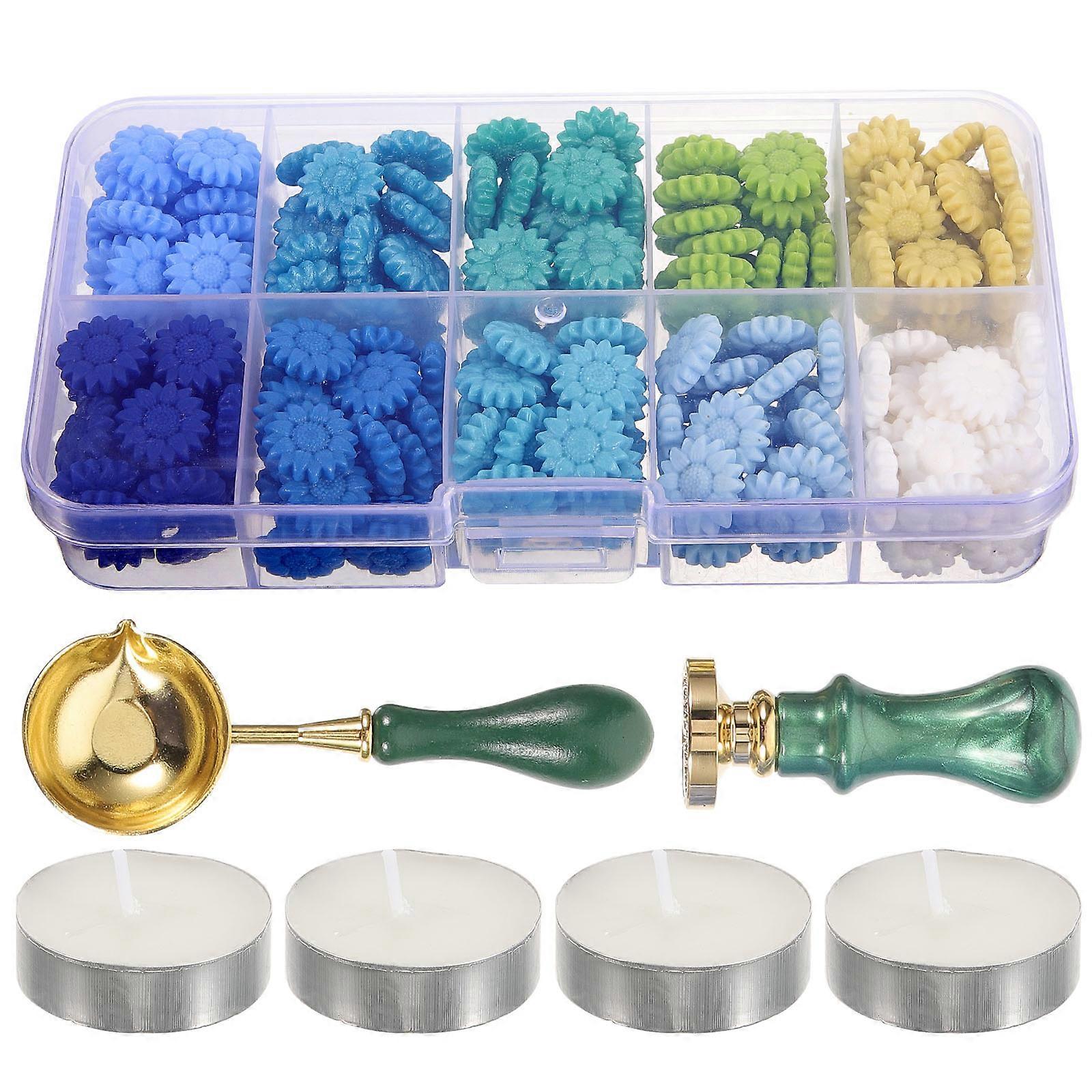 Wax Seal Stamp Kit for Sealing 1Set Unique Green Handle