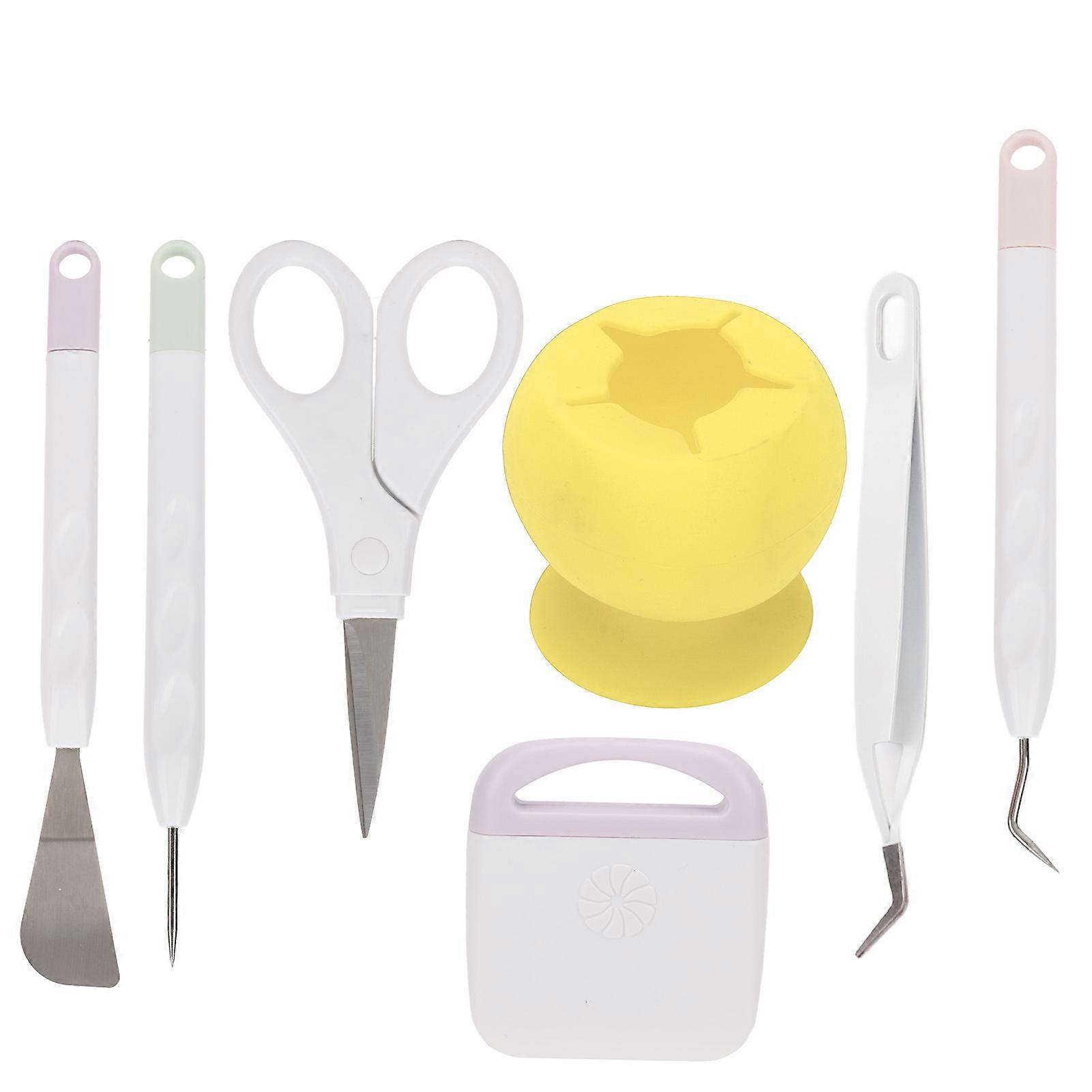 7PCS Yellow Vinyl Weeding Tools Set for Paper Cutting & Crafting