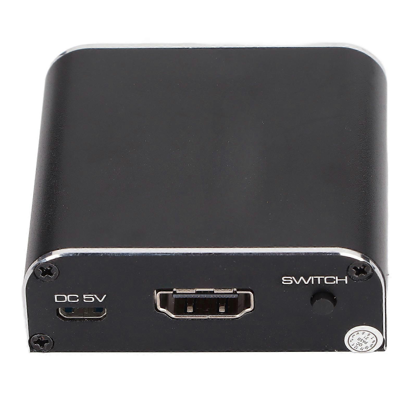 8K HD Multimedia Interface Switcher 2 Port 48Gbps HDR Aluminum