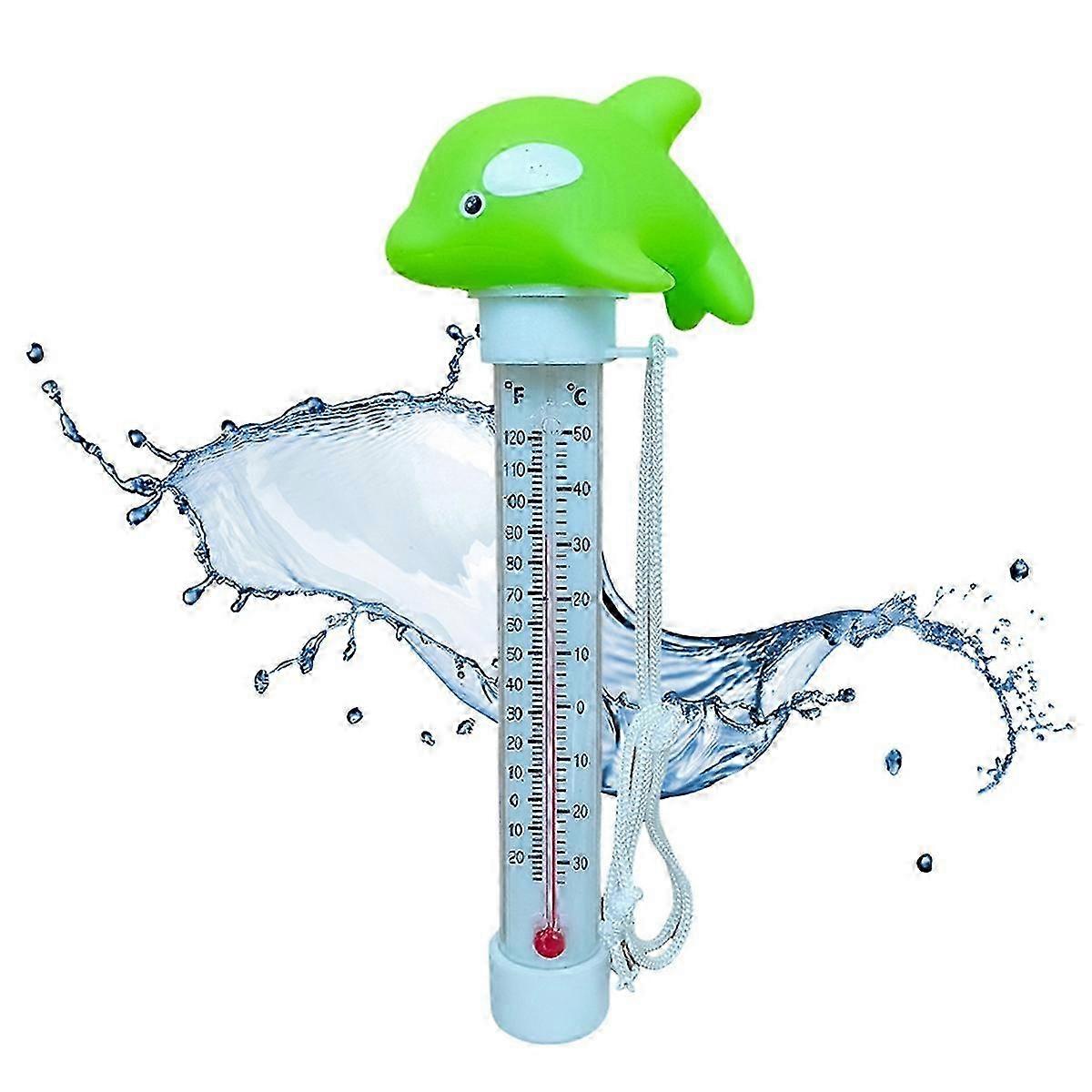 Floating Water Temperature Tester for Fish Pools, Ponds & Spas - Green