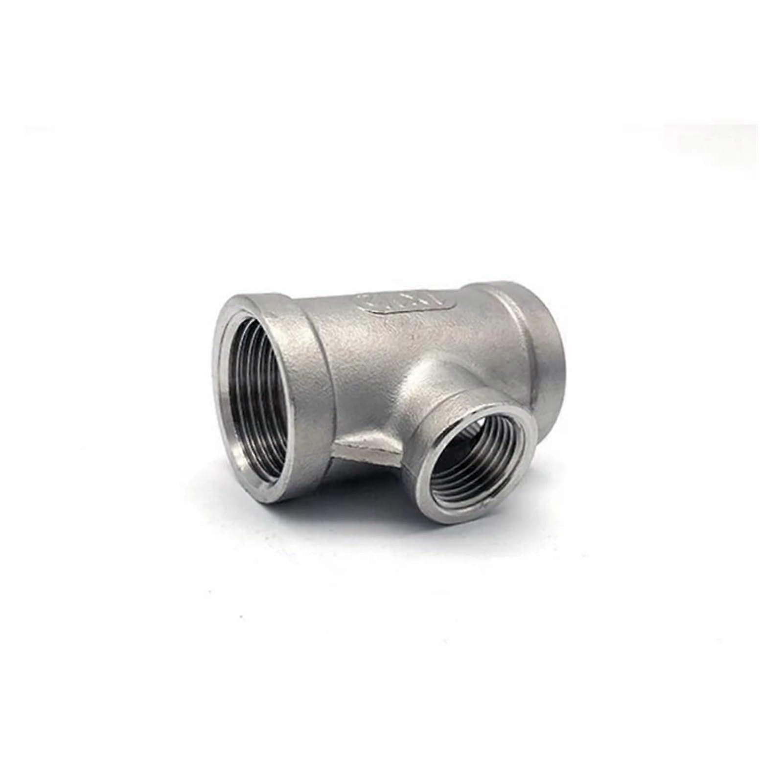 NPT Female Thread Reducing Tee 304 Stainless Steel DN6DN50 Cast Pipe Fitting 3Way NPT 1/4 To 2 Inch