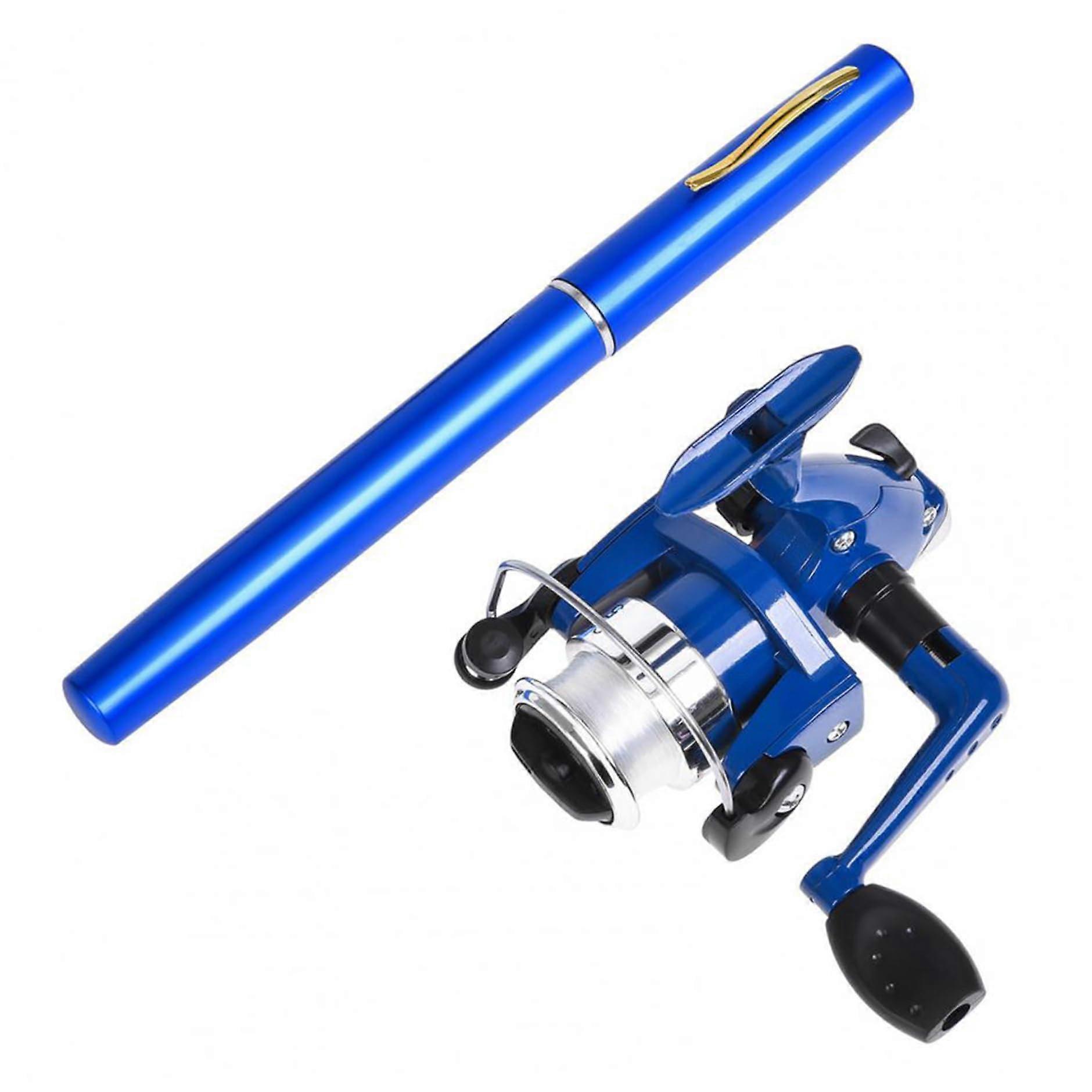 Pen Fishing Rod Telescopic Mini Pole With Spinning Reel And Long Line Portable For Travel Emergency Survival Mini Rod