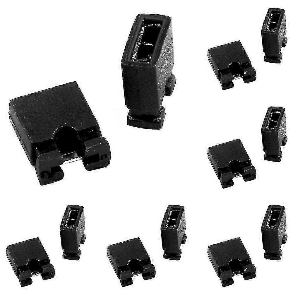400pcs 2-Pin PCB Jumper Caps for Computer Mainboard and DVD HDD