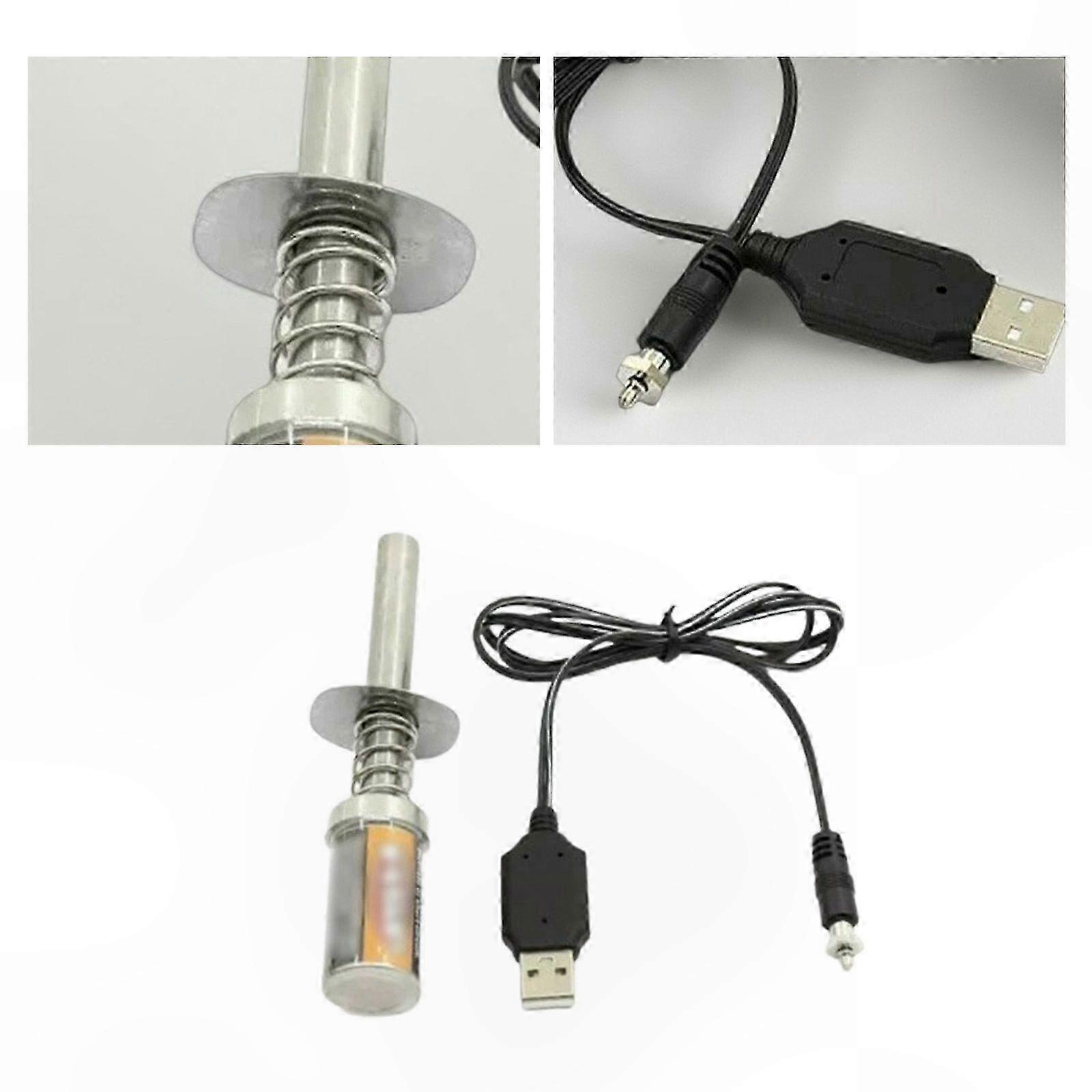 USB Rechargeable 1800mAh Glow Plug Starter for Nitro RC Engines