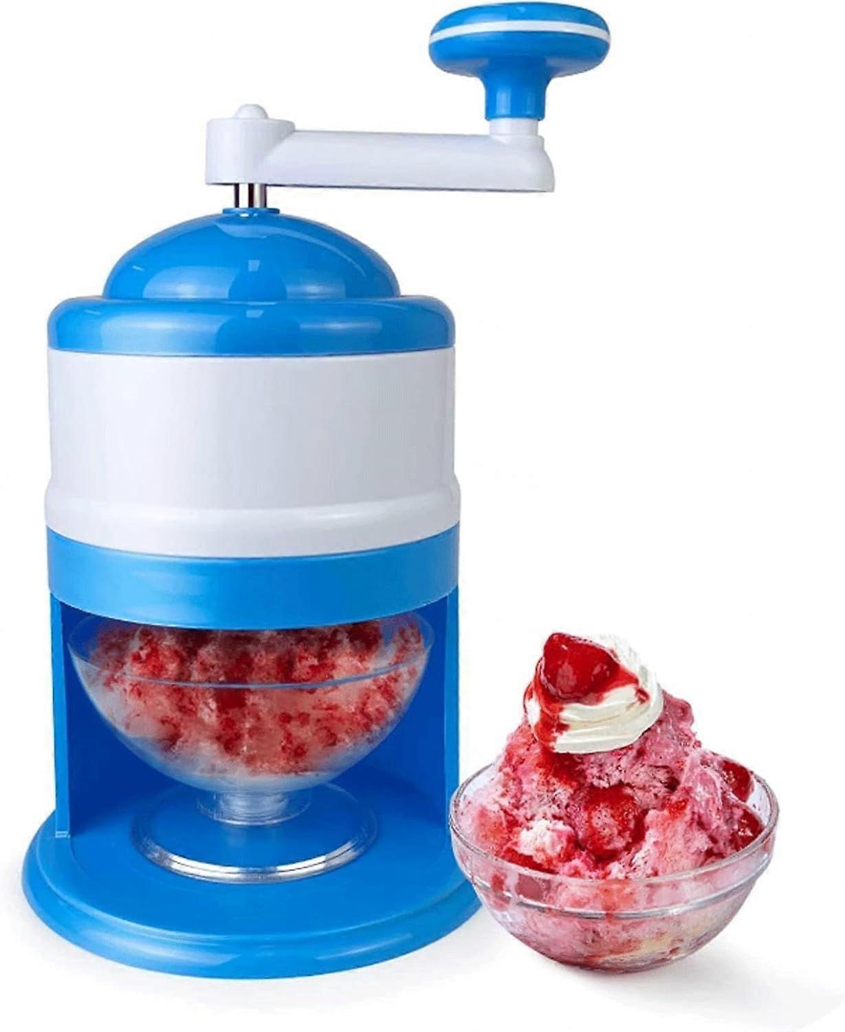 Shaved Ice Machine Manual, Mini Portable Ice Machine,Slushie Machine Ice Crusher Shaver for Making Drinks-for Fast Coarse, Shaved or Fine Chips Snow C