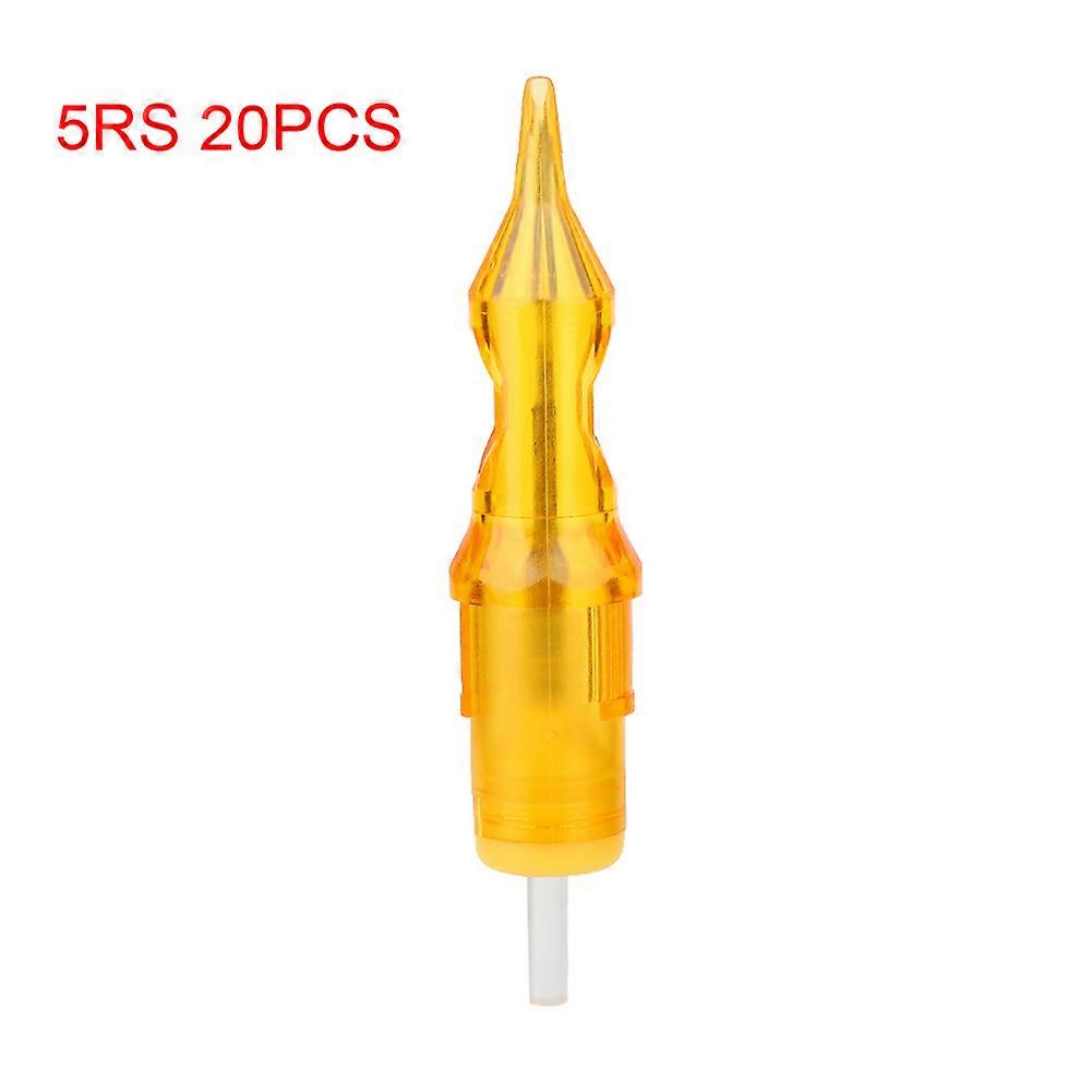 Lot de 20 aiguilles de tatouage jetables pour microblading et sourcils, série RS (5RS)