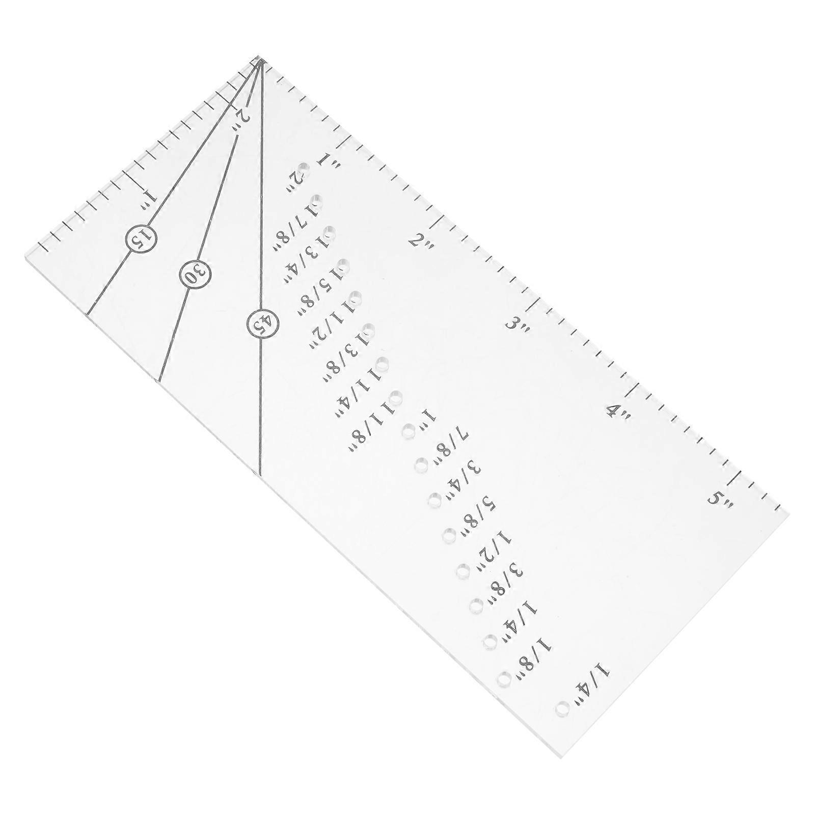 Sew Seam Allowance Ruler Sewing Machine Ruler for Measuring Use Transparent