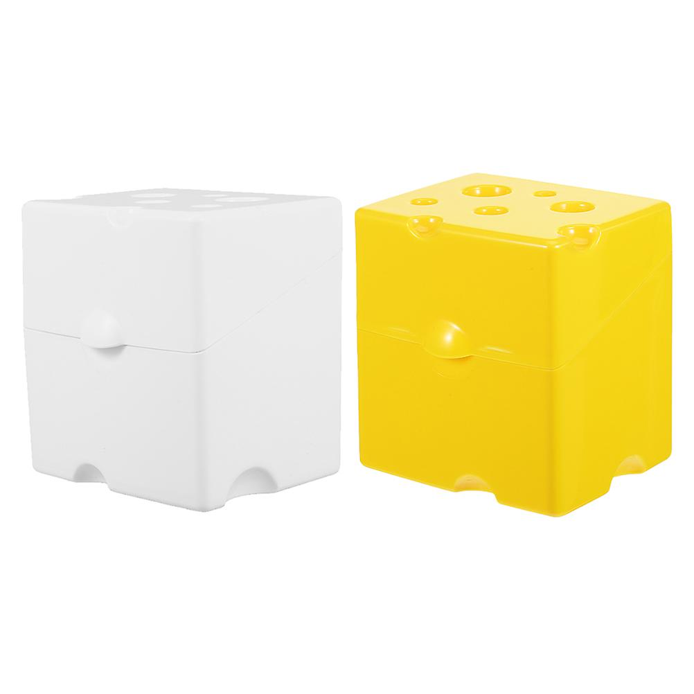 Airtight Cheese Storage Container for Fridge with Flip Lid 2Pcs Set