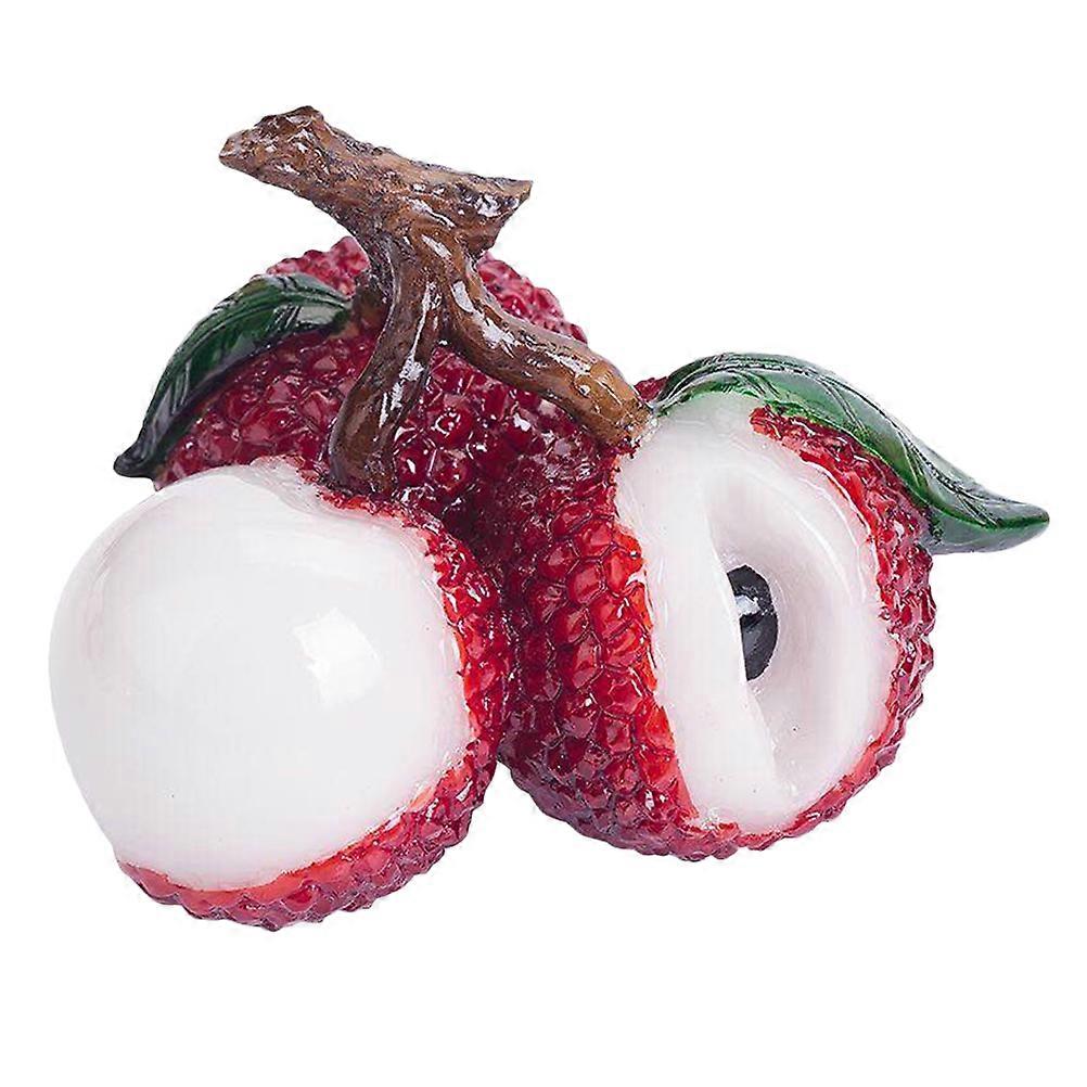 Color Changing Tea Pet Lychee Shape Home Office Rosy Material Decoration 1Pc