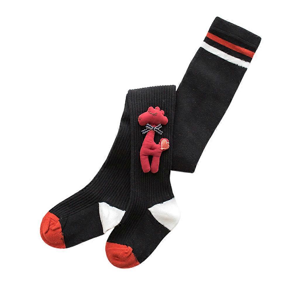 Kids Thermal Tights Suitable For 2-3 Years Old Winter Autumn Wearing Warmth Black Size S 1Pack