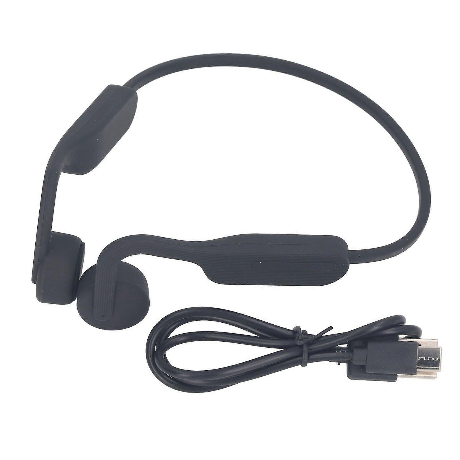 Bone Conduction Headphone Bluetooth 5.3 Stereo ENC Noise Reduction IPX6 Waterproof Open Ear Headset for Running Cycling