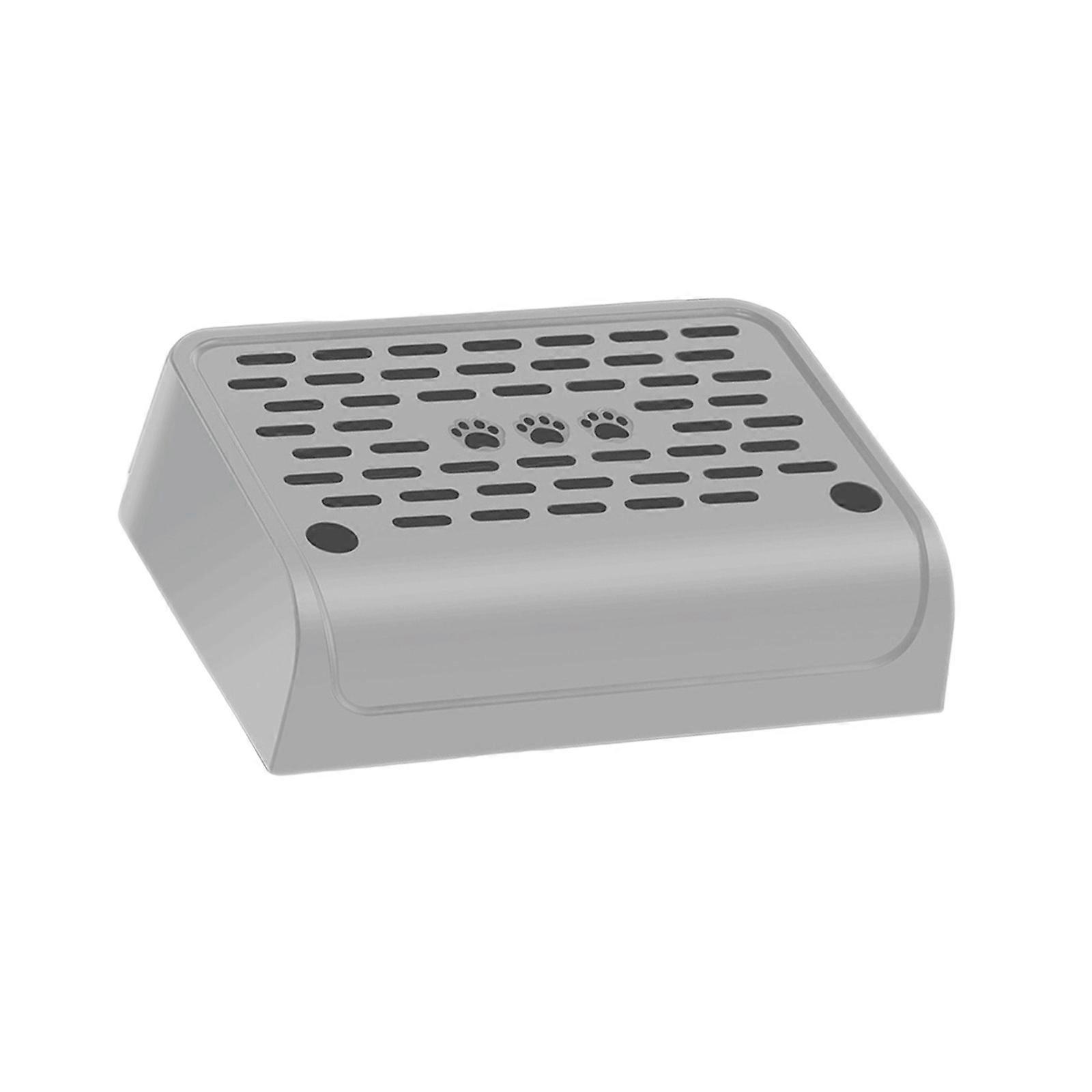 Practical Cats Litter Box Step Trapping Mat For Cats With NonSkid Surfaces And Easy Cleaning Design Litter Box Accessory Gray