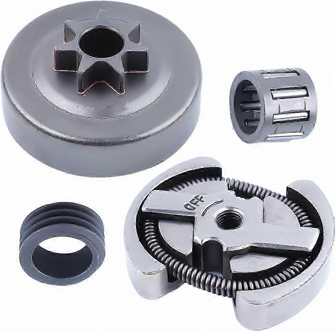 Clutch Drum Sprocket Kit Compatible with Chainsaws, Durable Spur Gear Replacement Part for Multiple Models