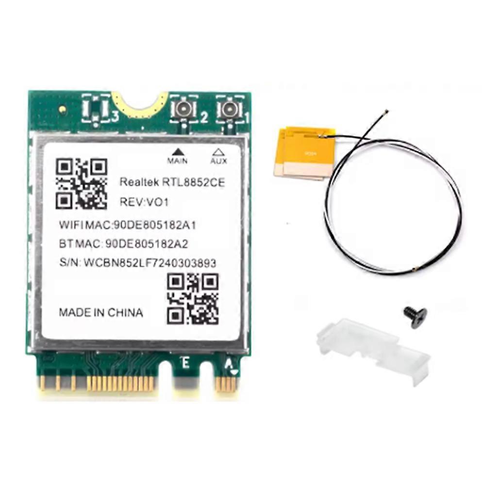 WiFi 6E RTL8852CE M.2 Network Card 5400Mbps 802.11AX BT 5.3 Wireless Adapter Tri Band 2.4/5/6GHz for Windows 10/11