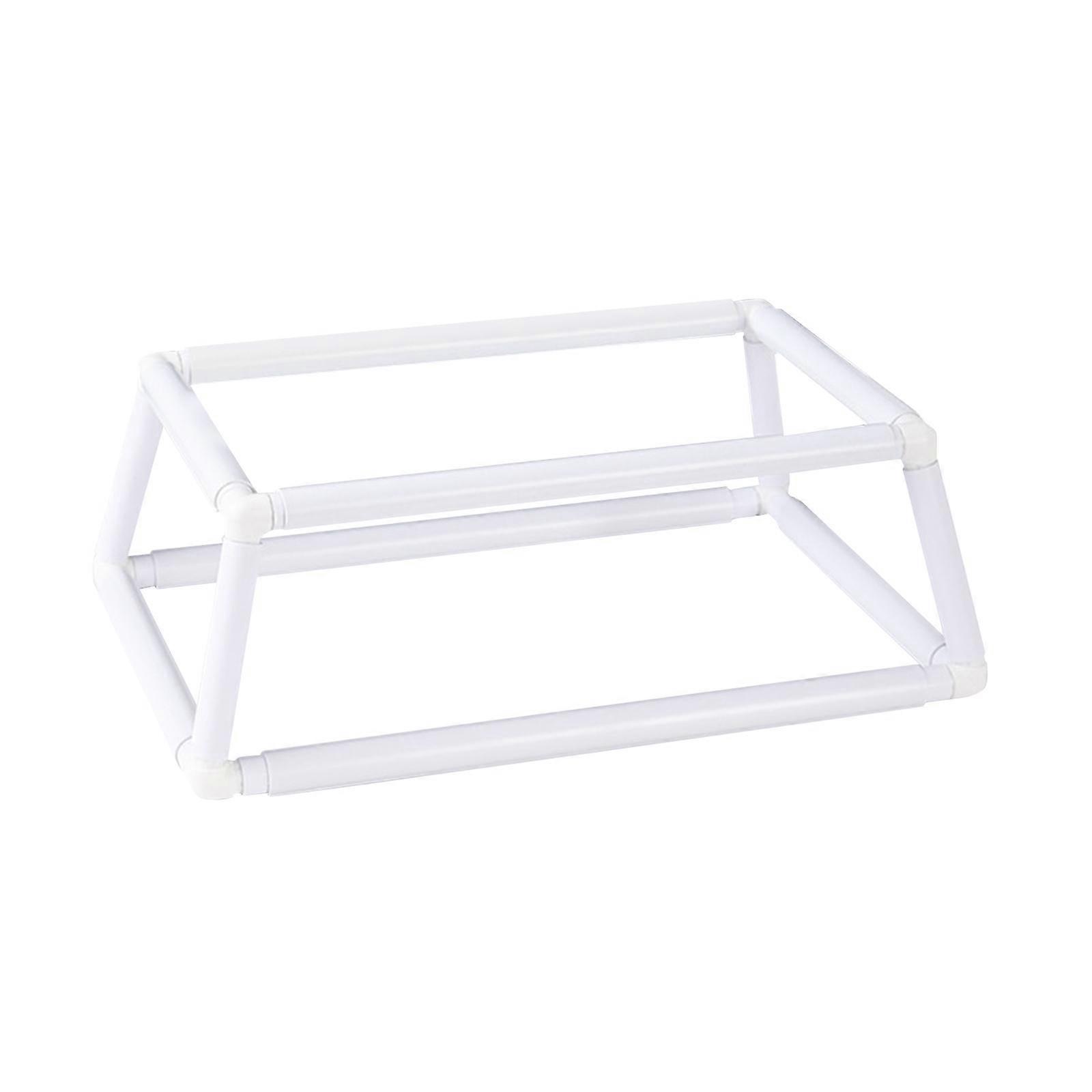 Embroidery Frame Lap Stand DIY Needlework Sewing Stitching Cross Stitch Rack white large