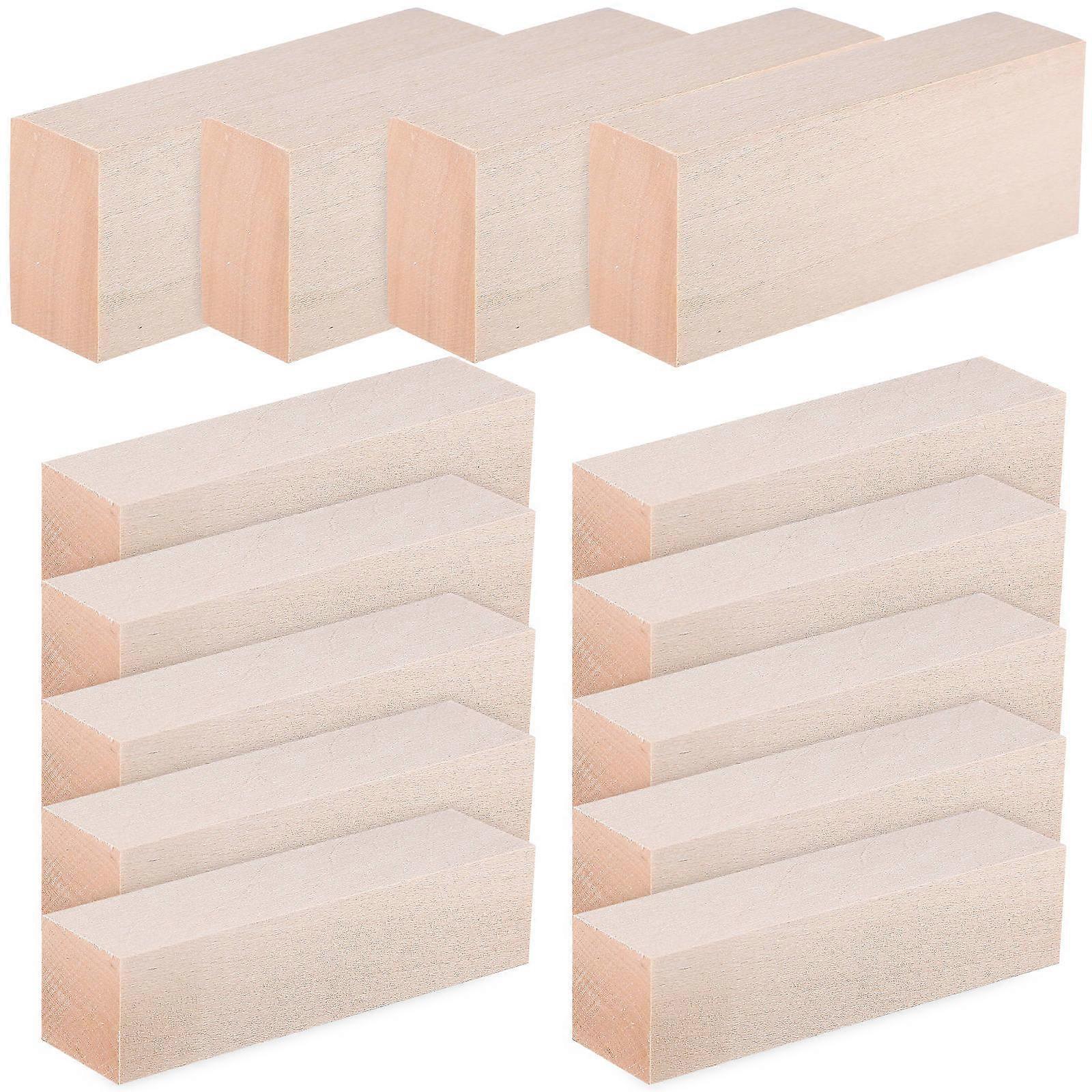 Wood Strips Furring Strips for Craft 28Pcs Square Wood Sticks Beige