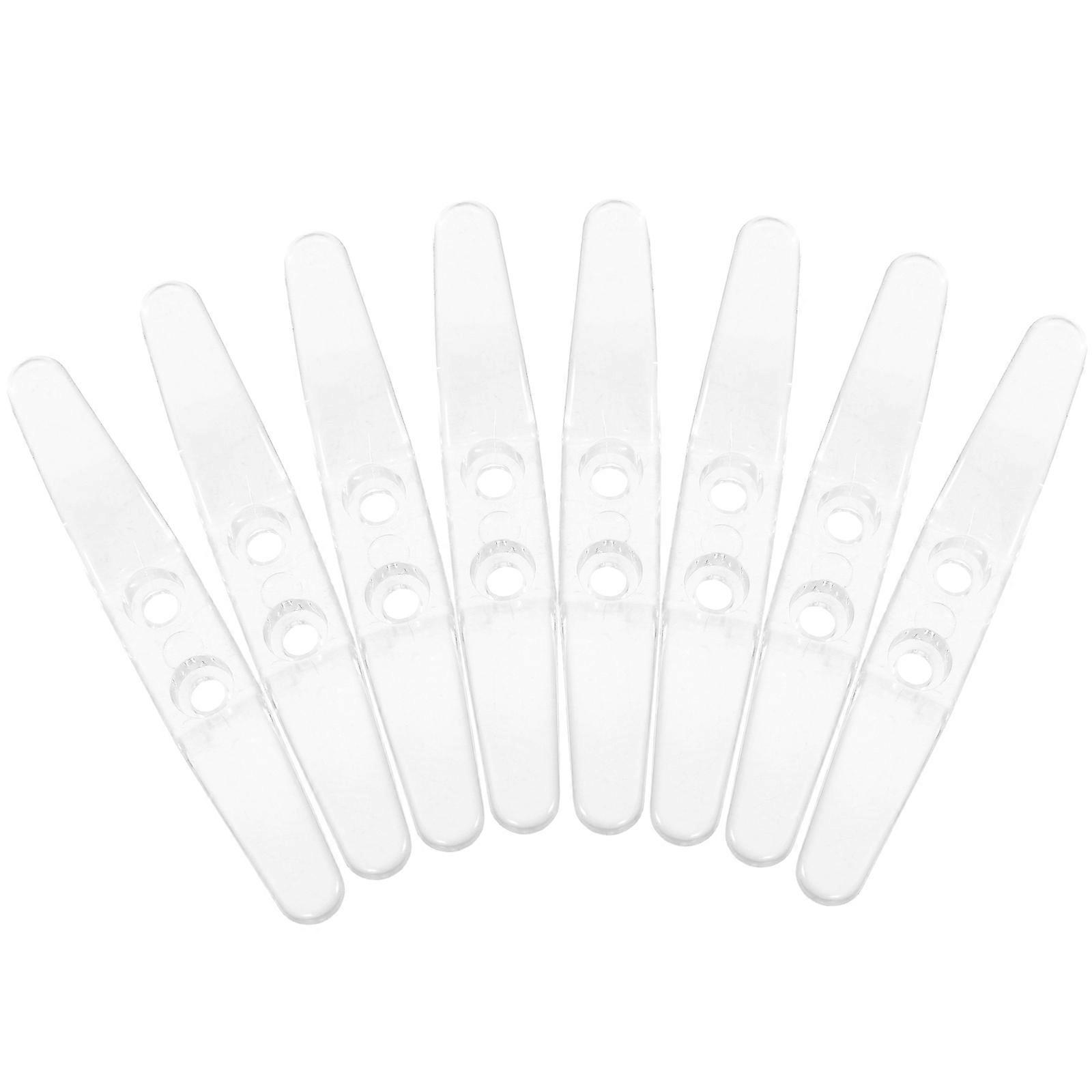Window Cord Cleat Clear Vertical Blind Holders Ideal For Household Users 3.14x0.39 In Curtain Fixing 24Pcs