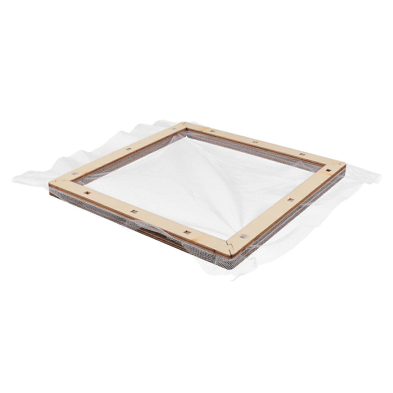 DIY Paper Making Frame Tool For Craft Workshops With Square Light Yellow Design 5Pcs
