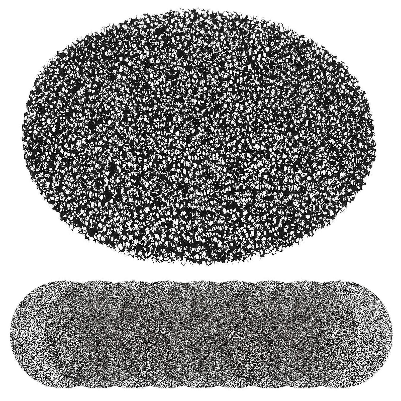 50 Pcs Black Sponge Filters Replacement For Kitchen Extractor Hood Suitable For Dining Table And Outdoor Barbecue With Oil Filtration