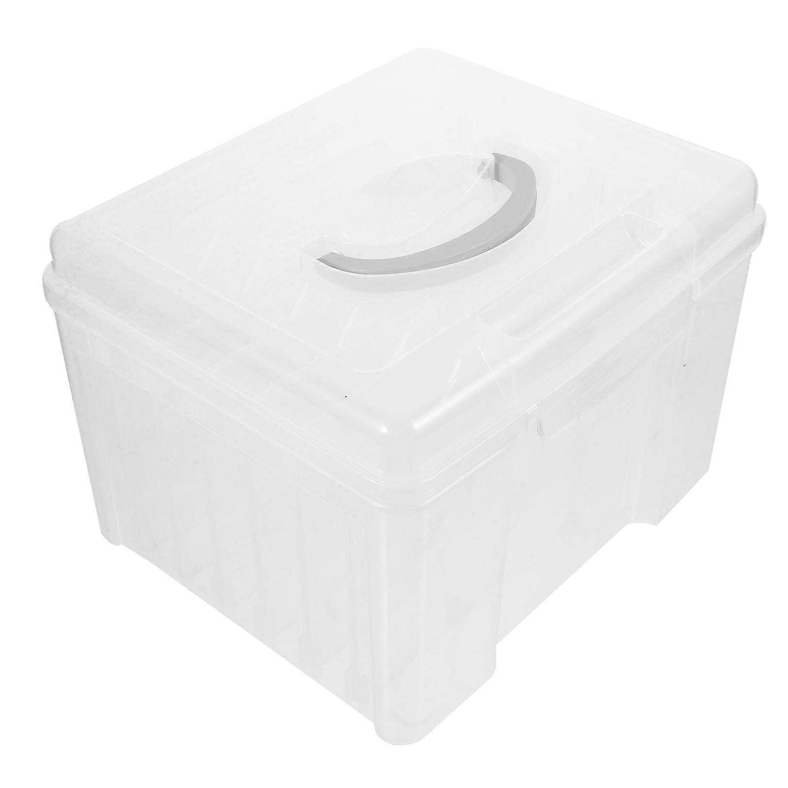 Simple Design Storage Bin With Compartment For Home Organization 25X22Cm 1 Set