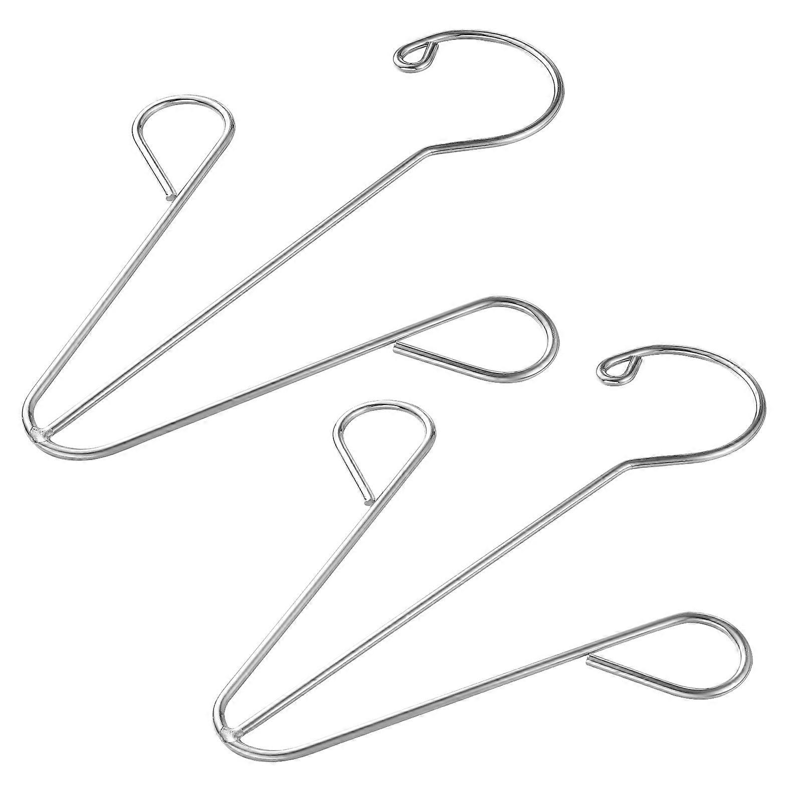 Multifunctional Shoe Drying Rack 2Pcs Stainless Steel Shoe Hook For Home and Outdoor Drying With Rectangular Shape