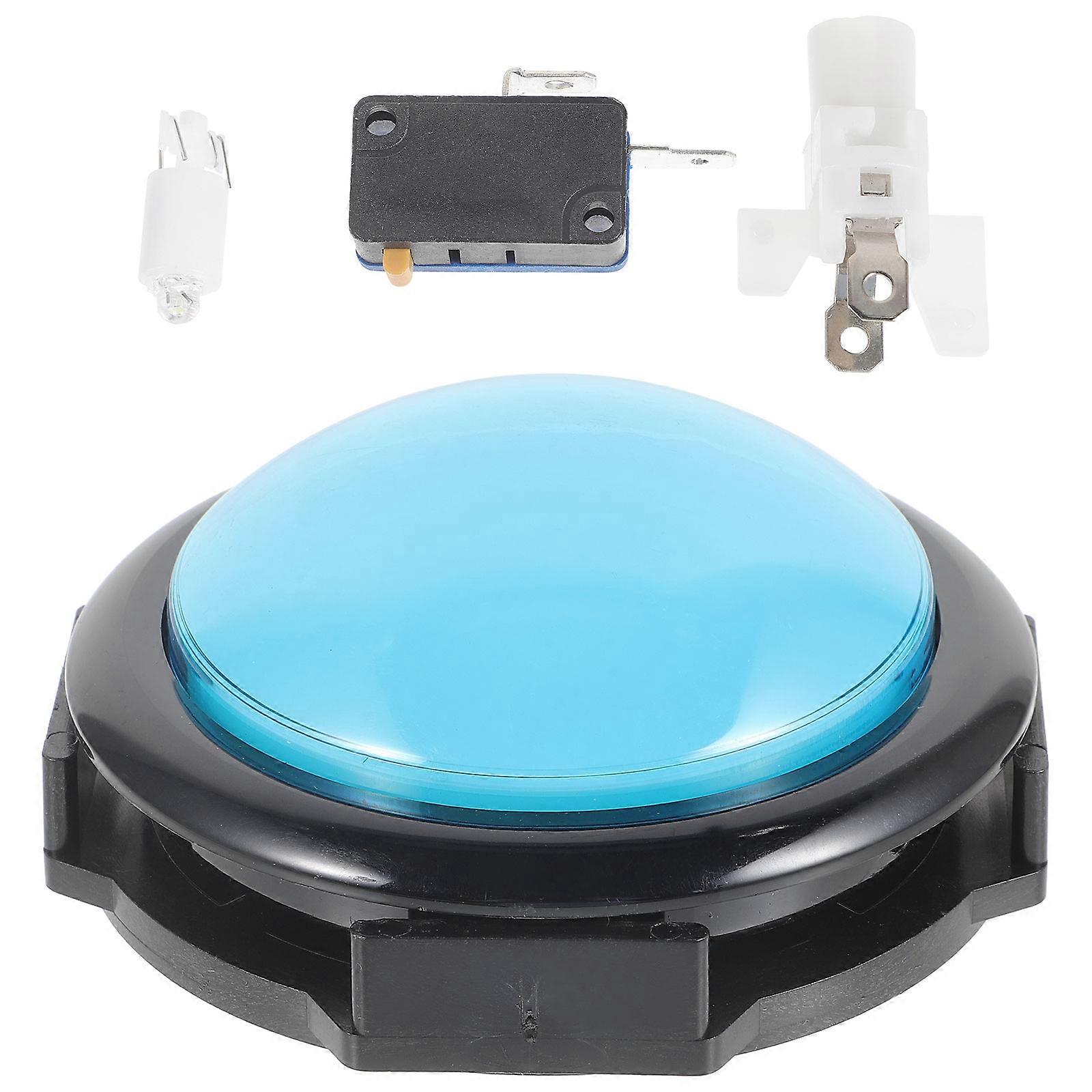 Game Blue Push Button 2Pcs Round Replacement Game Buttons