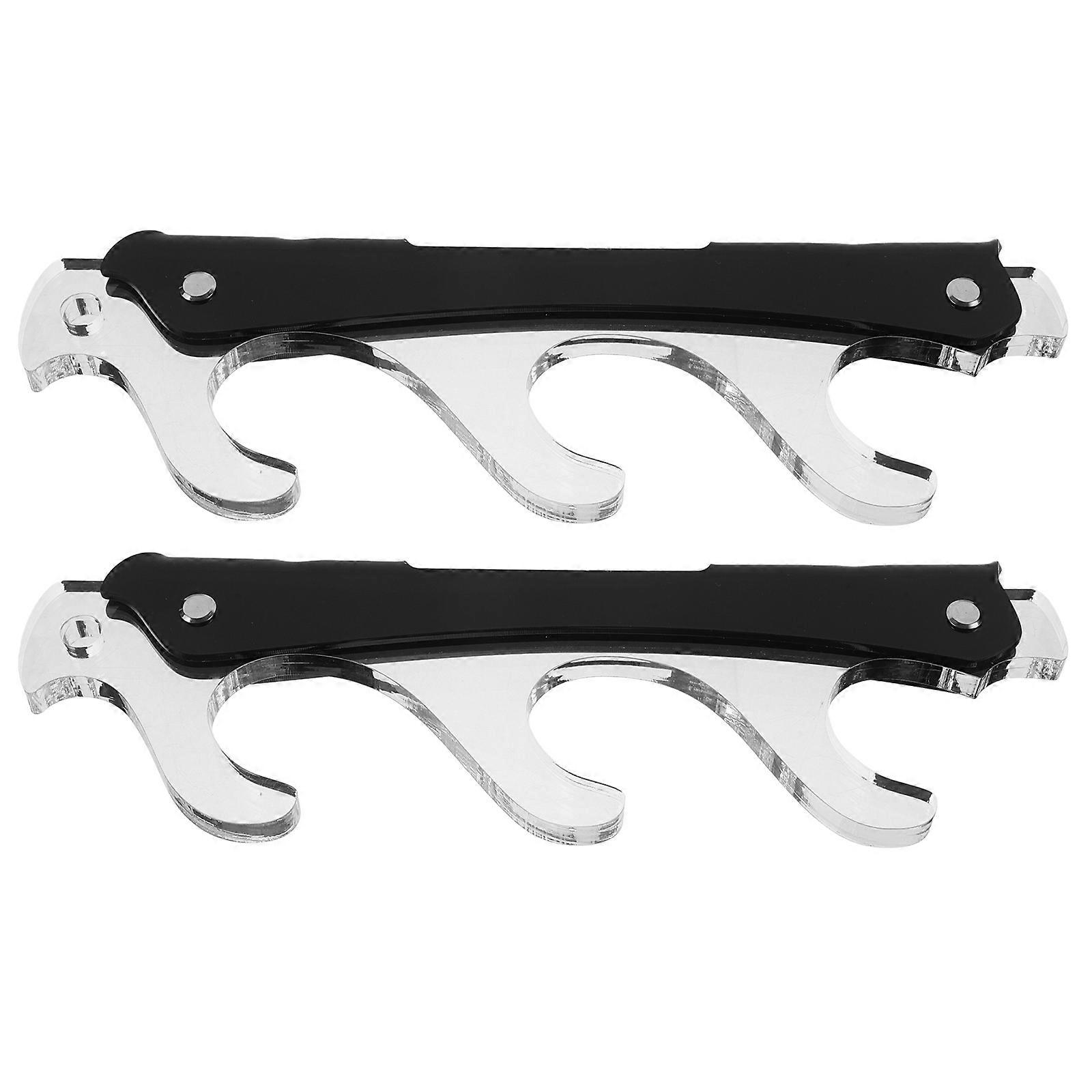 Sword Display Rack Acrylic Wall Mounted Sword Holder for Storage Use 2Pairs