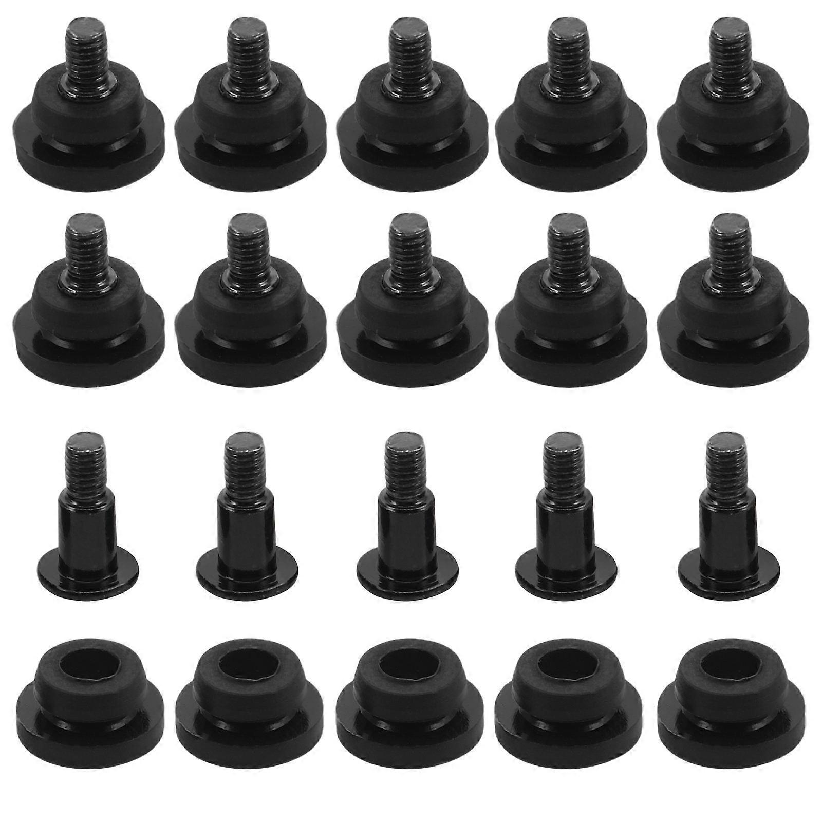 Shock Absorption Computer Screws for SSD Mounting 90Pcs Black Iron