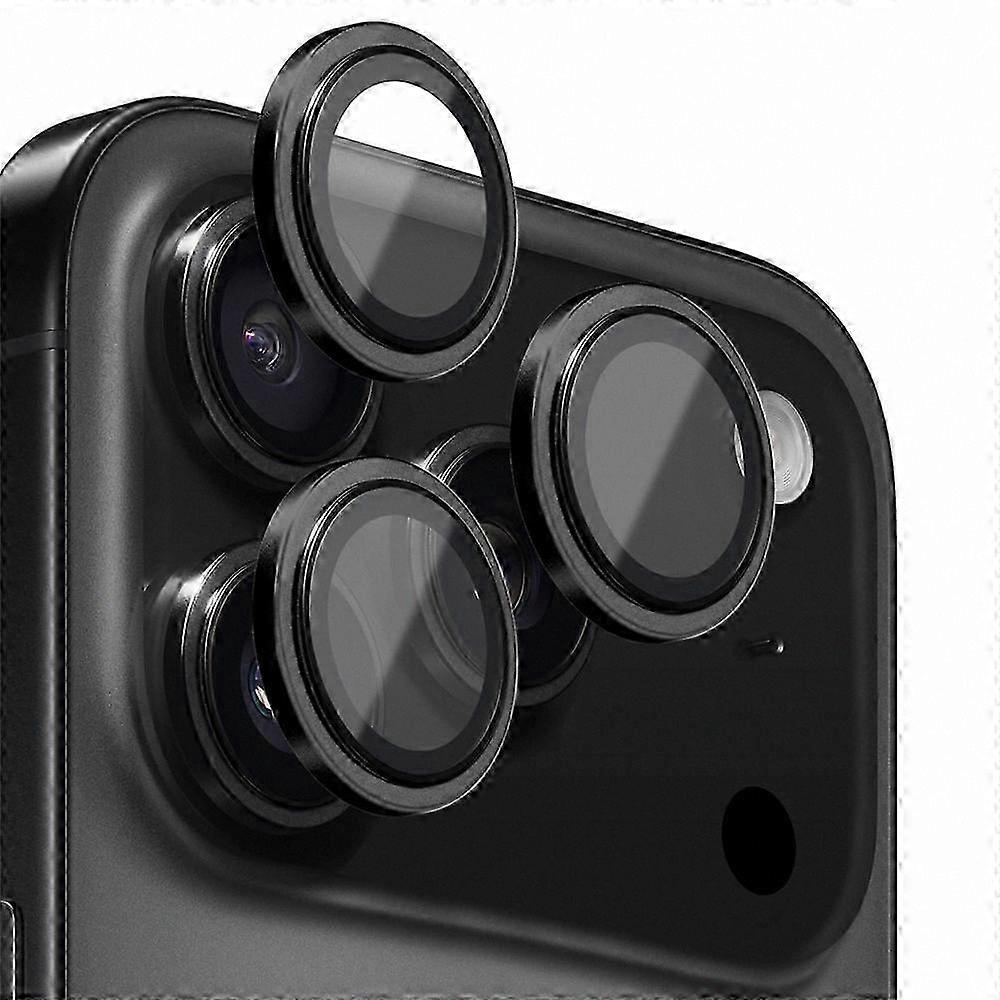 Tempered Glass Camera Lens Protector for 17 Pro Max / 17 Pro with Metal Ring Guard